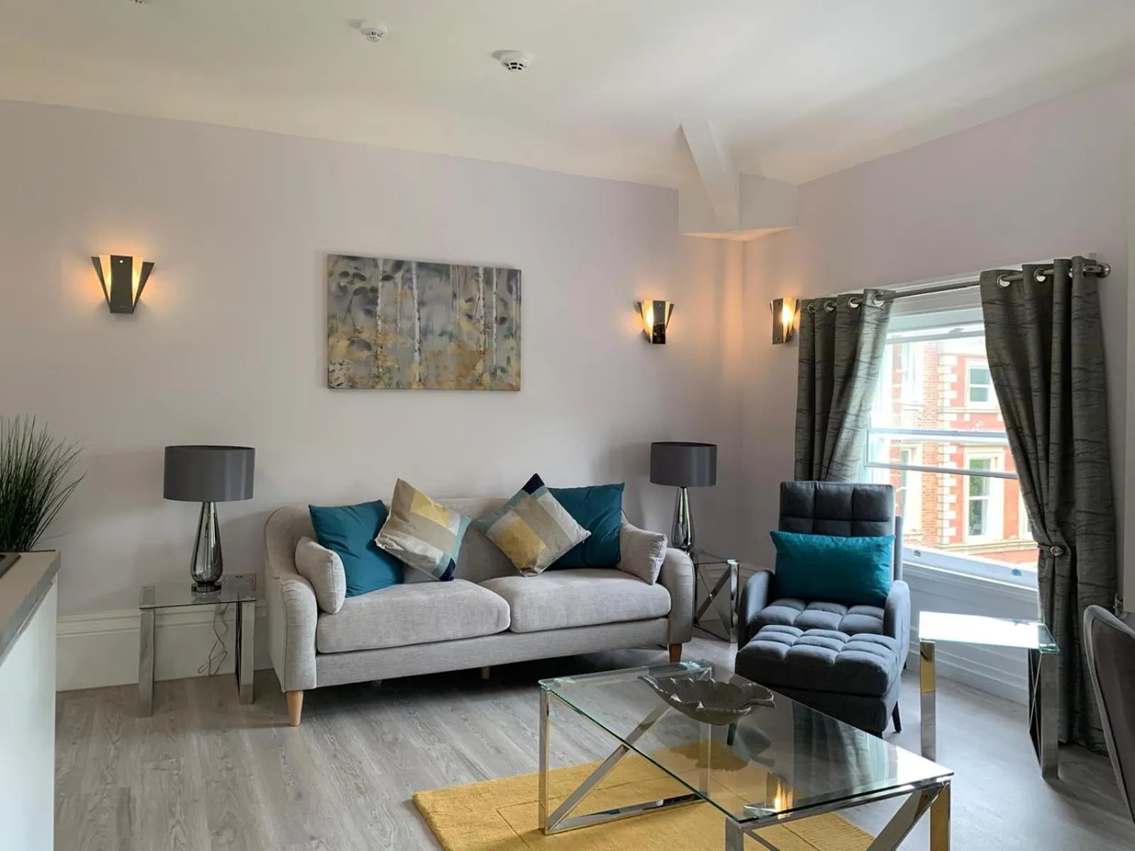 Living room in Winckley Square Residences