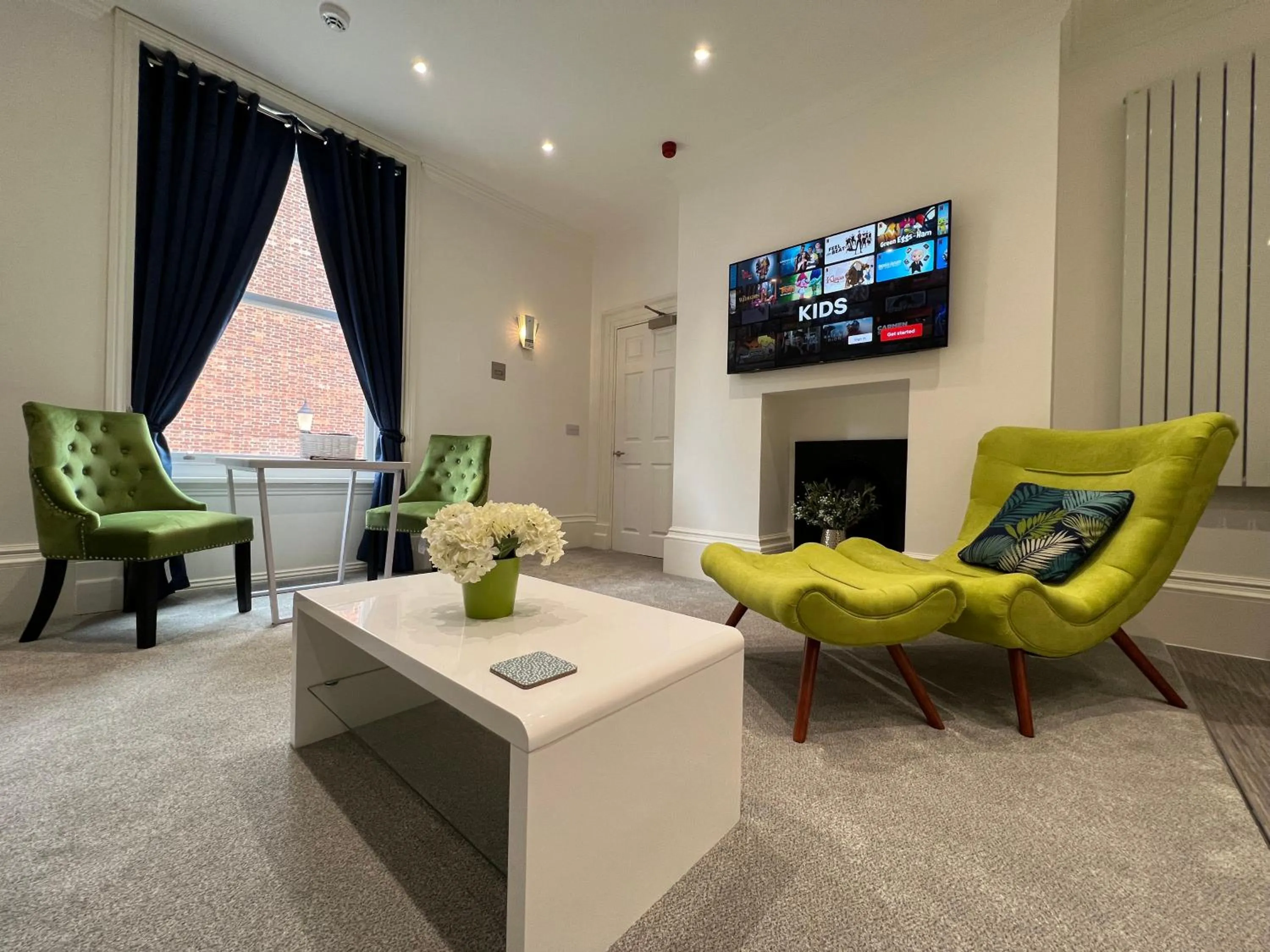 Seating area in Winckley Square Residences