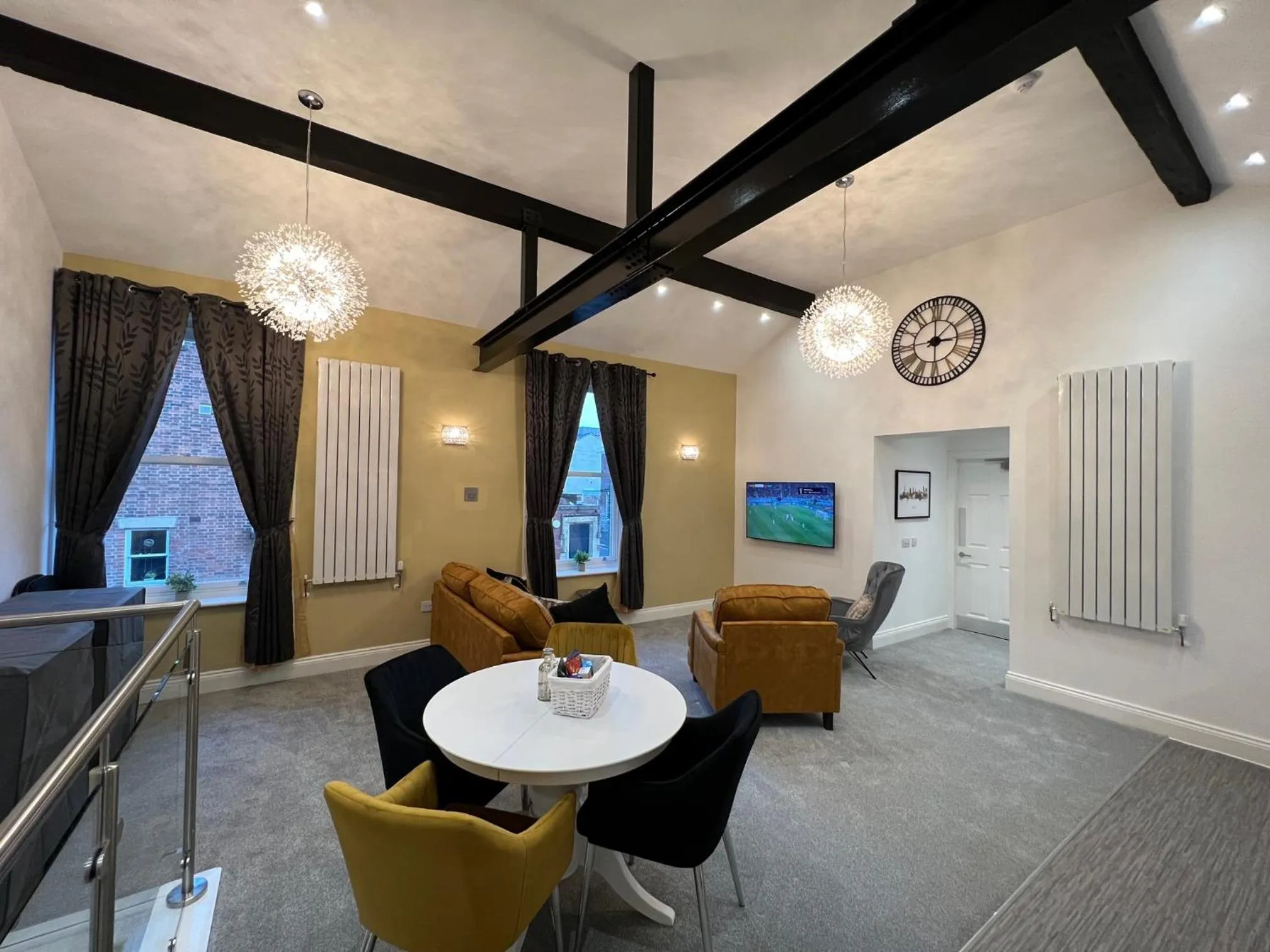 Living room in Winckley Square Residences