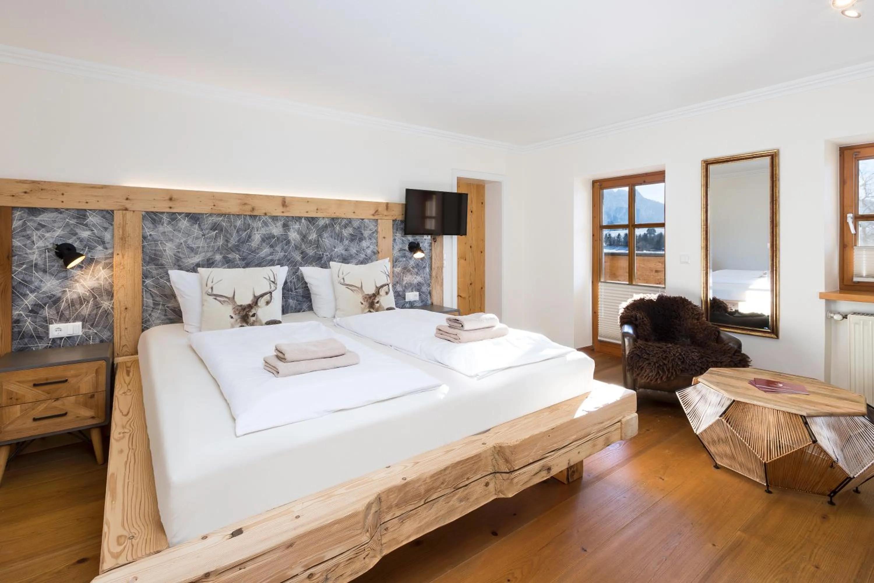 Photo of the whole room, Bed in Landhaus Kössel