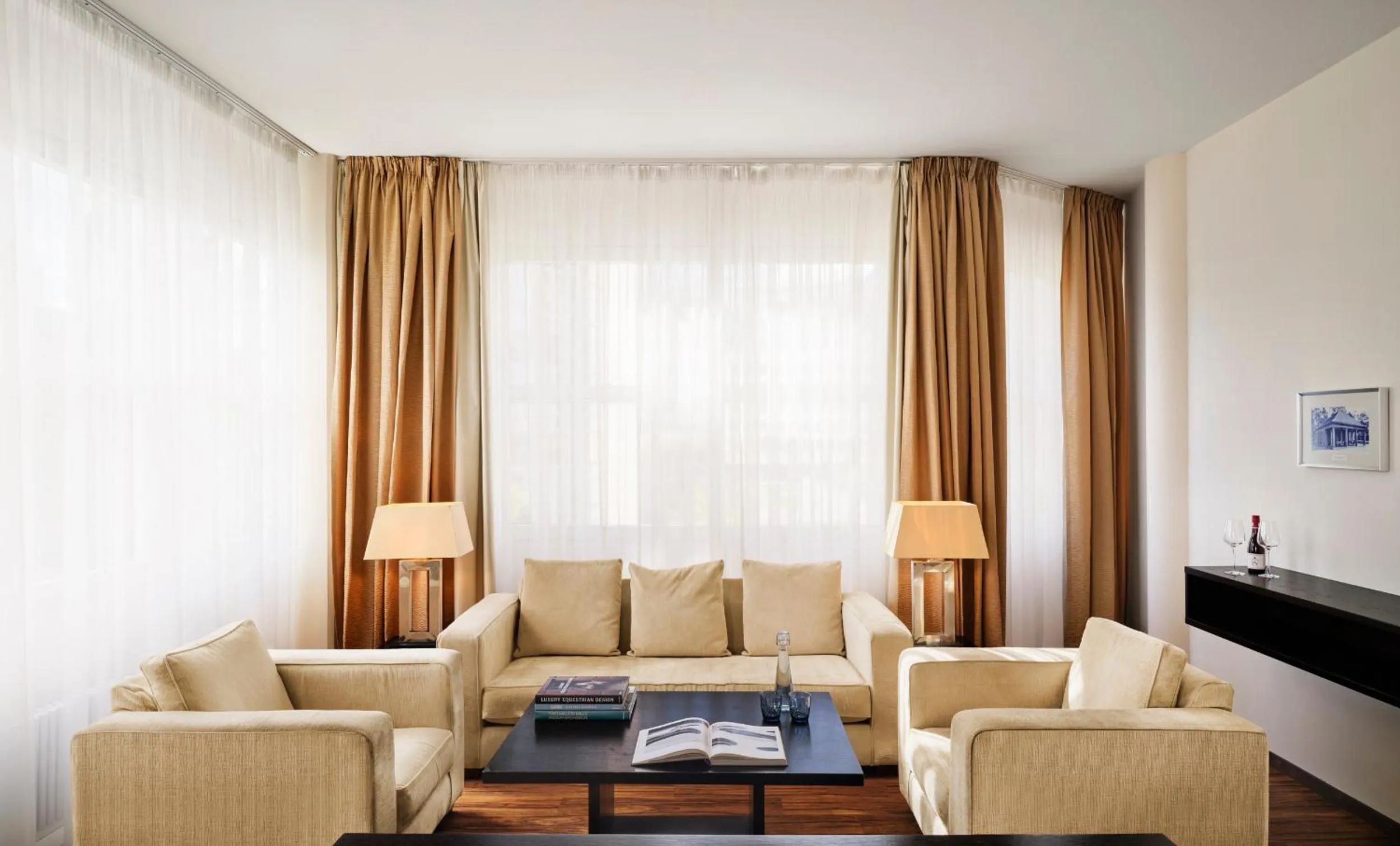 Living room in ABION Villa Suites