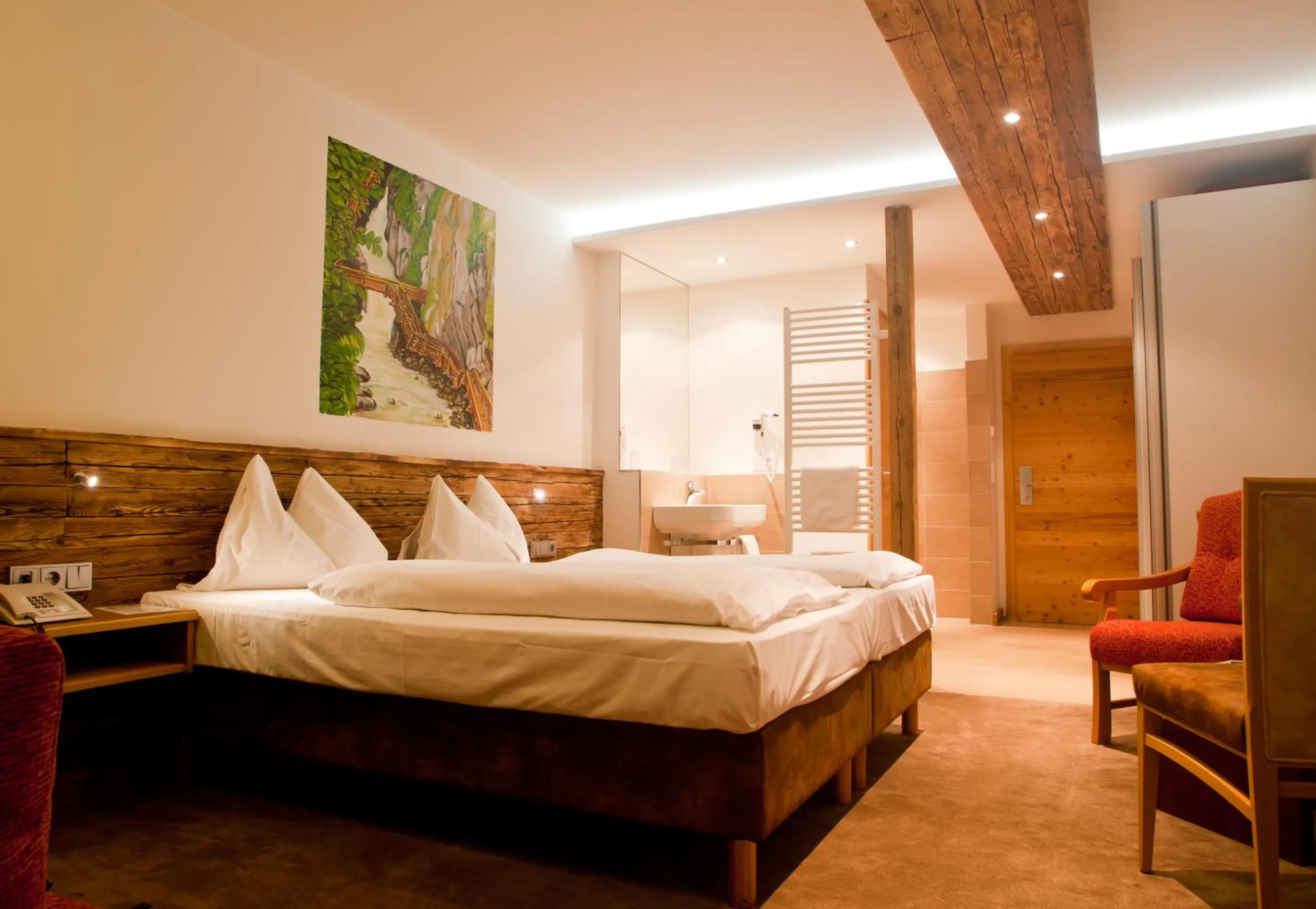 Bed in Hotel Gasthof Mitteregger - BEST PLACE in town with summercard included