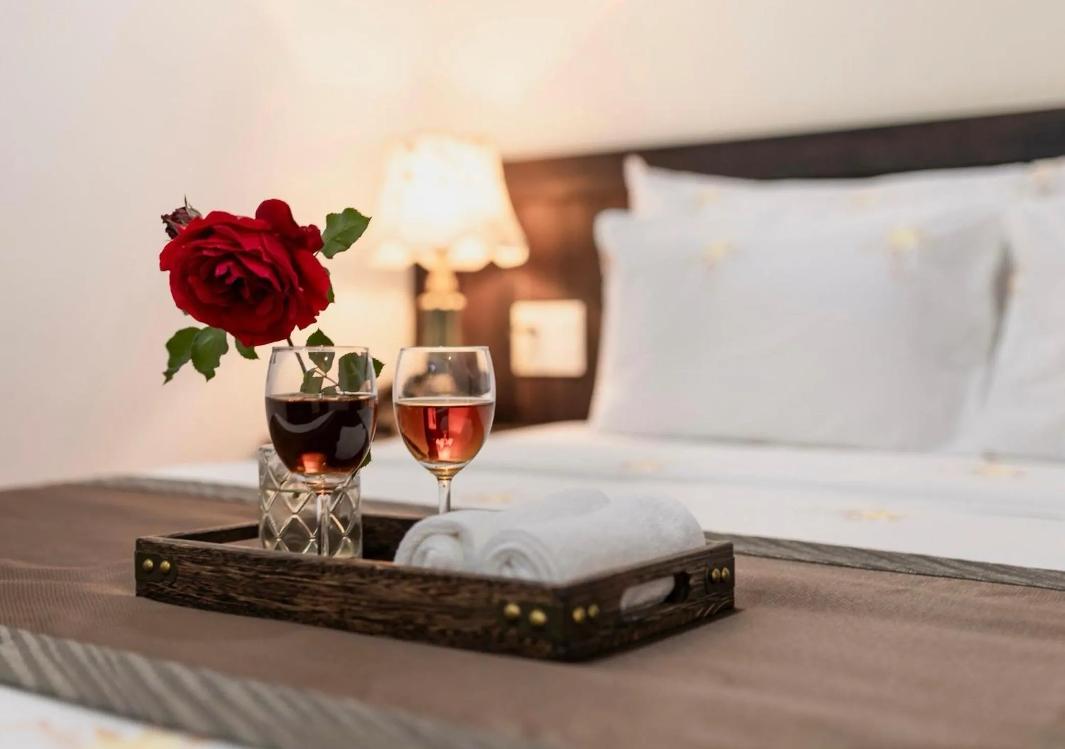 Bed in Thanh Loan 2 Da Lat Hotel