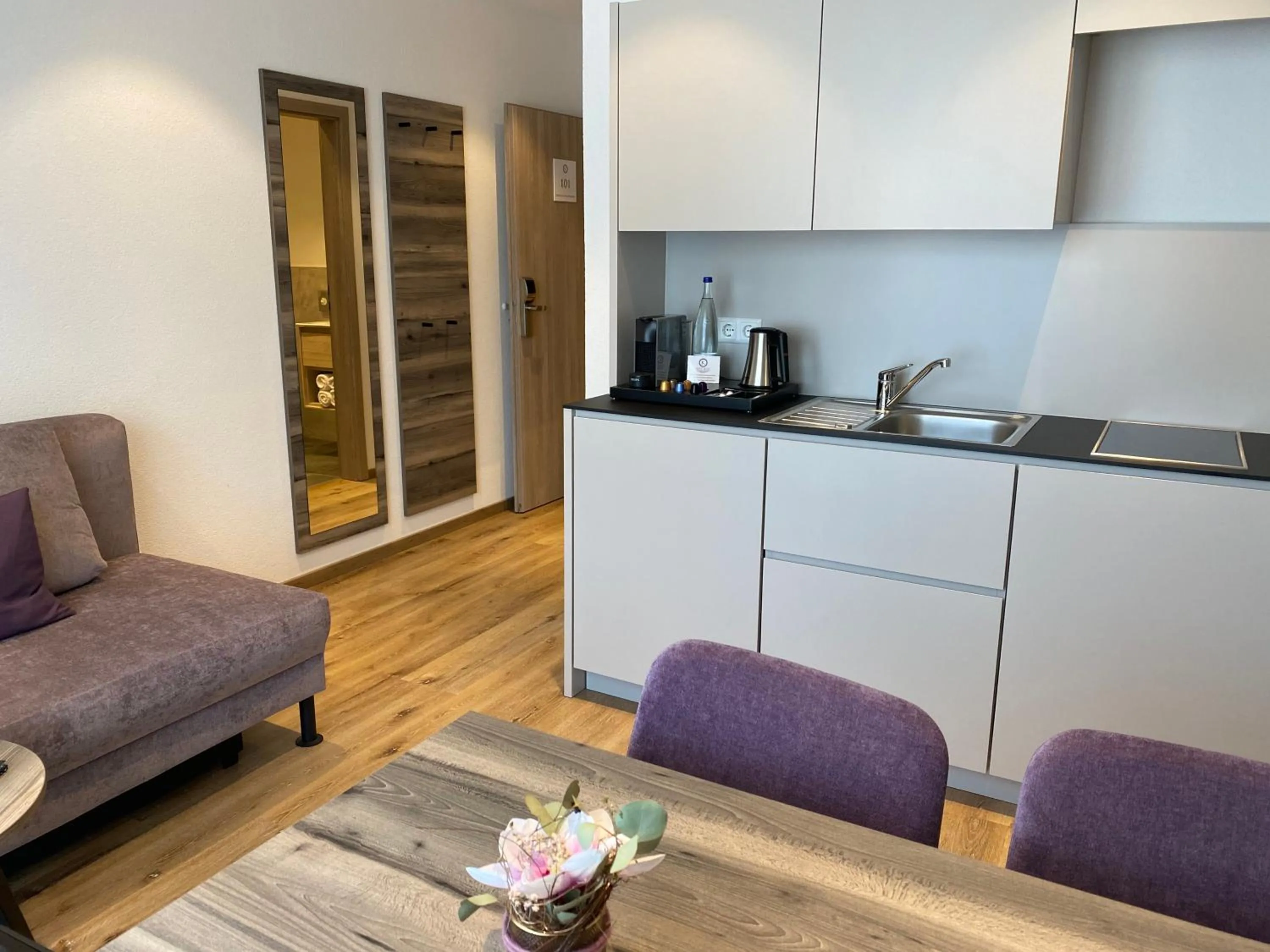 Kitchen or kitchenette in Hotel Kosel garni UG