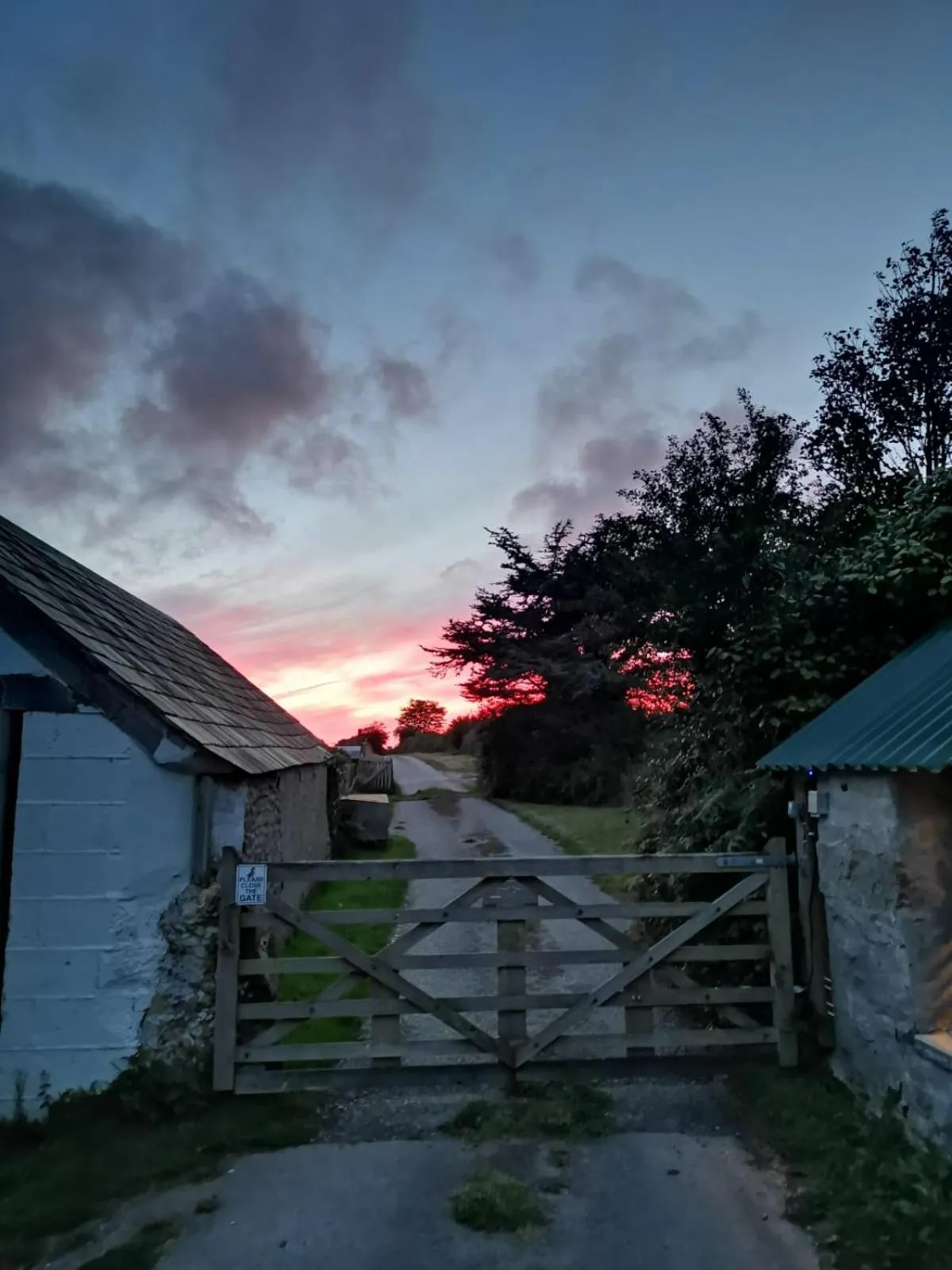 Sunset in Penhallow House