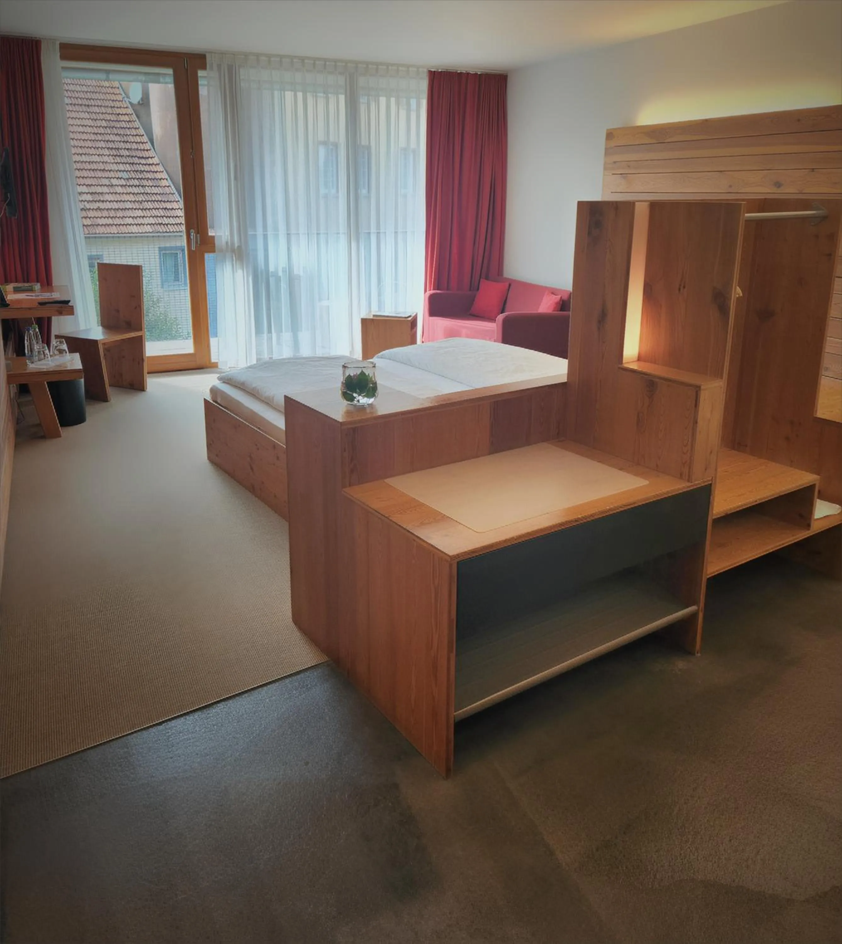 Photo of the whole room, Bed in Speidel´s BrauManufaktur