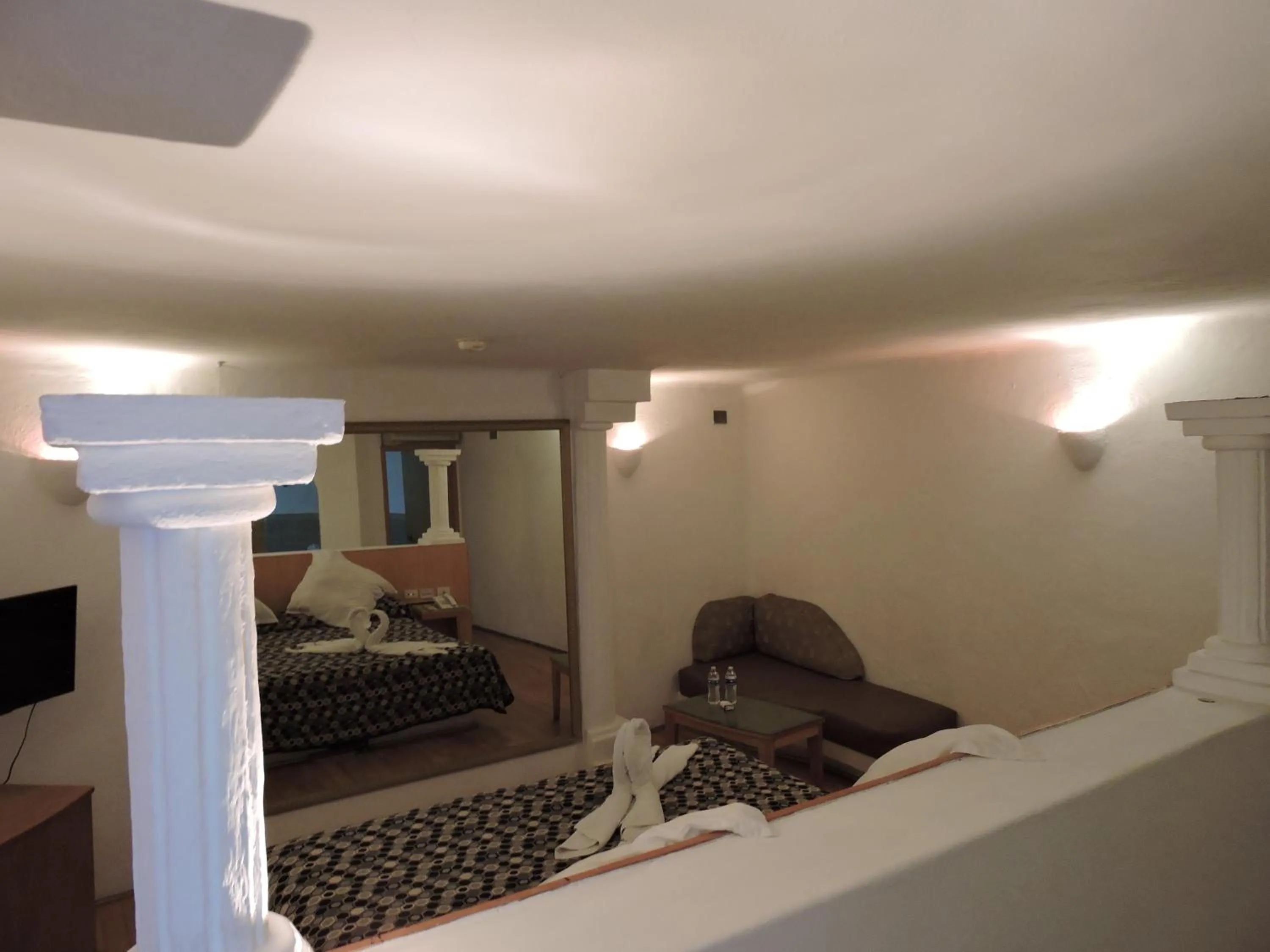 Bed in Motel Mykonos