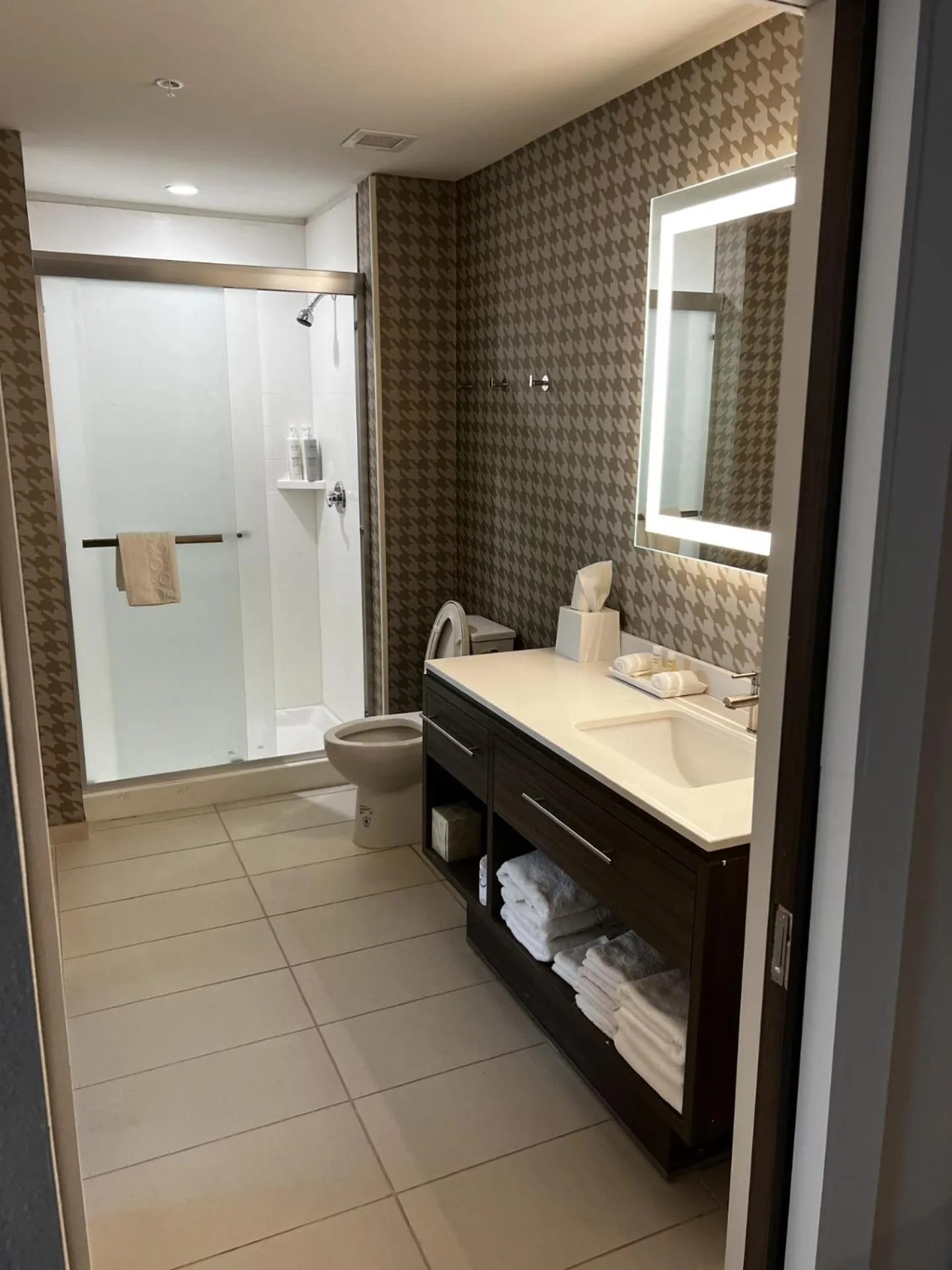 Shower in Home2 Suites By Hilton Hinesville