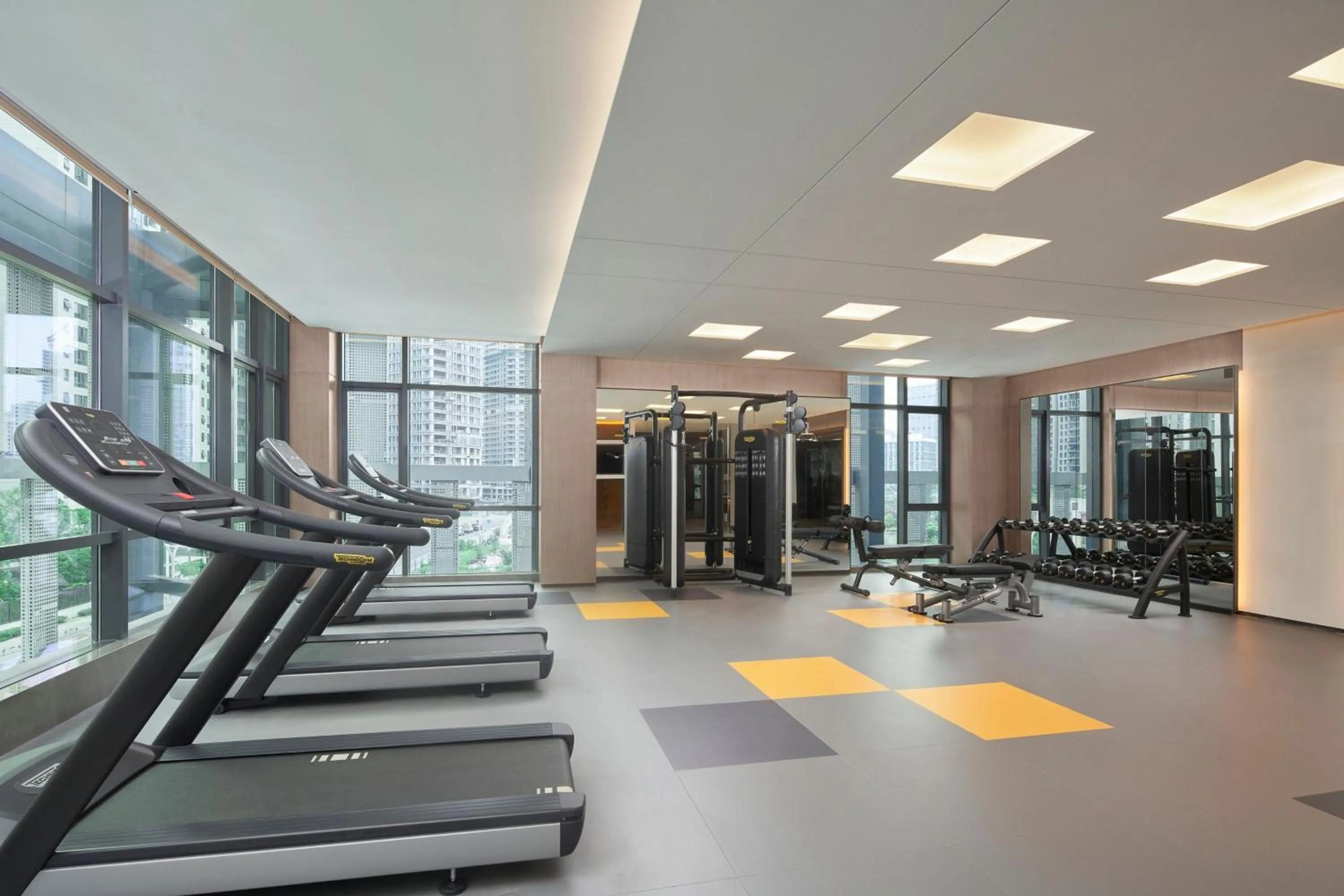Fitness centre/facilities in The Meixi Lake, Changsha Marriott Executive Apartments