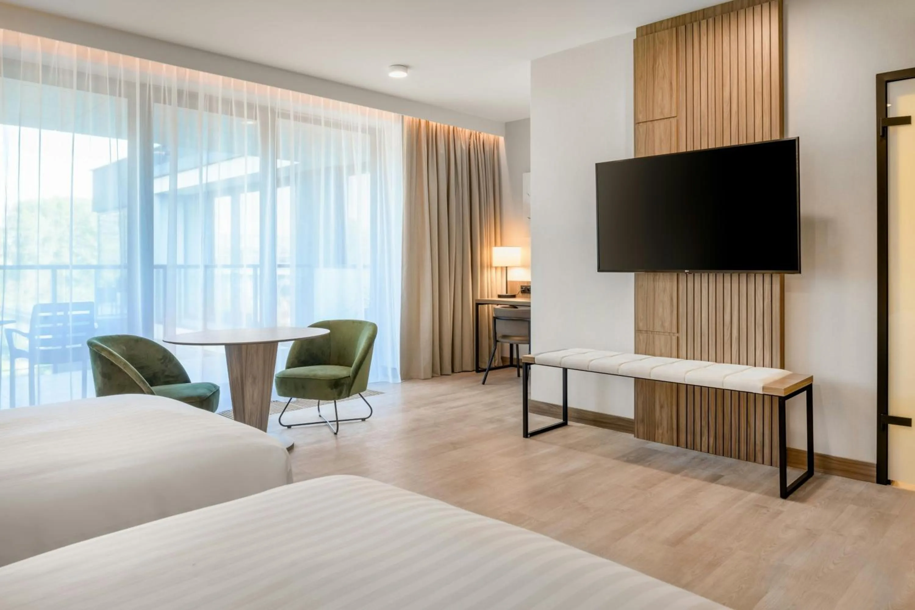 Photo of the whole room, Bed in AC Hotel by Marriott Krakow