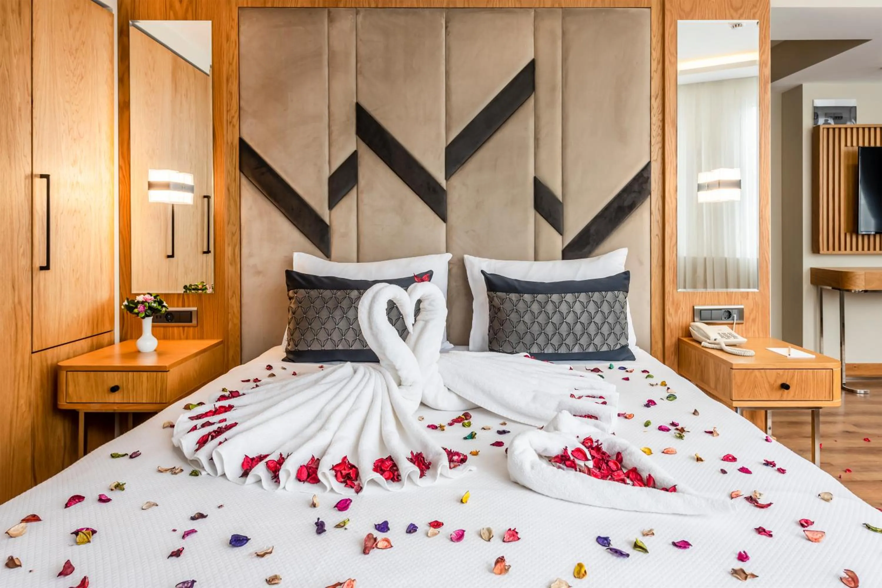 Bed in Endican Sultanahmet Hotel