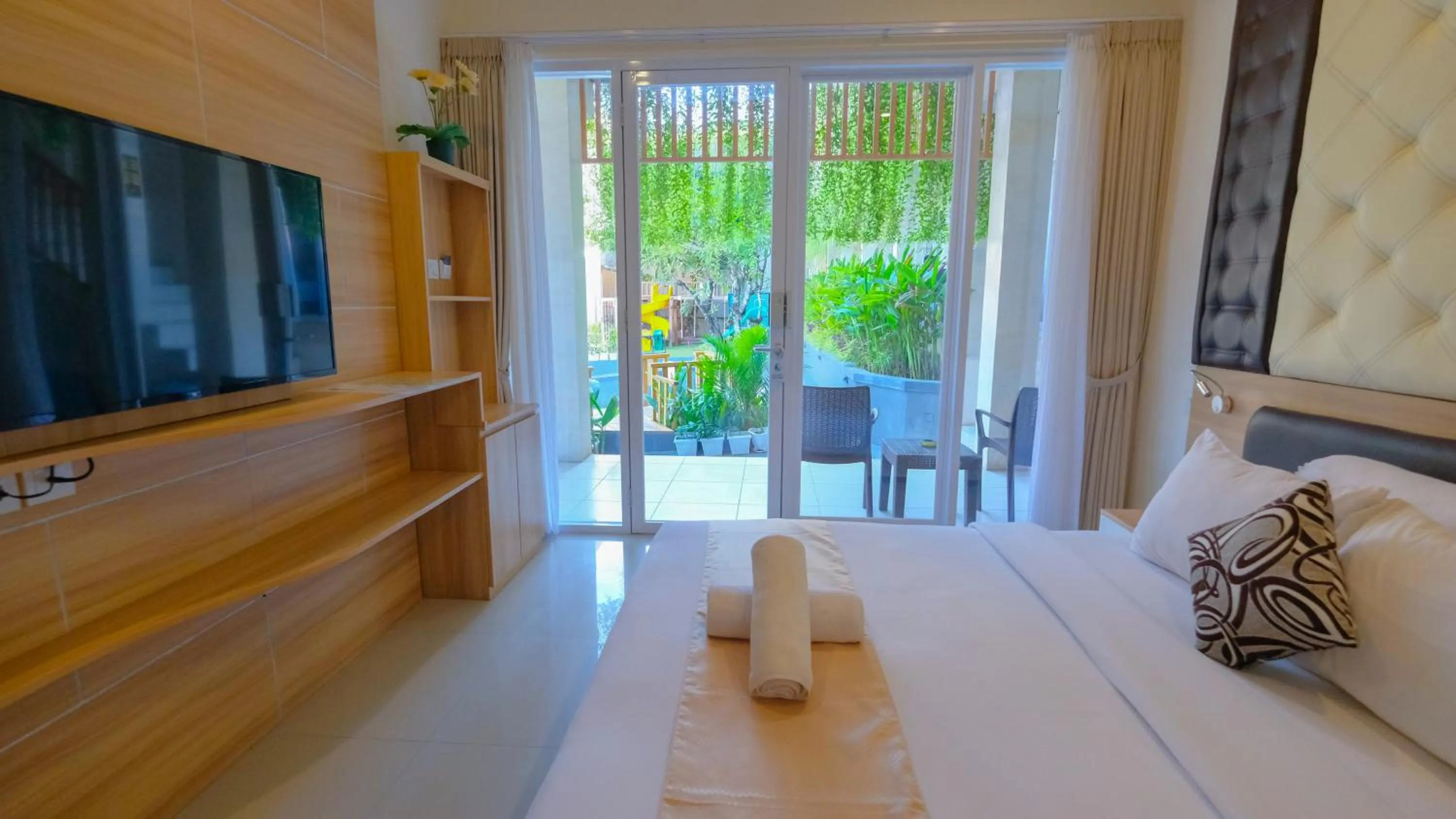 Bed in Graha Socio Hotel Nusa Dua Bali