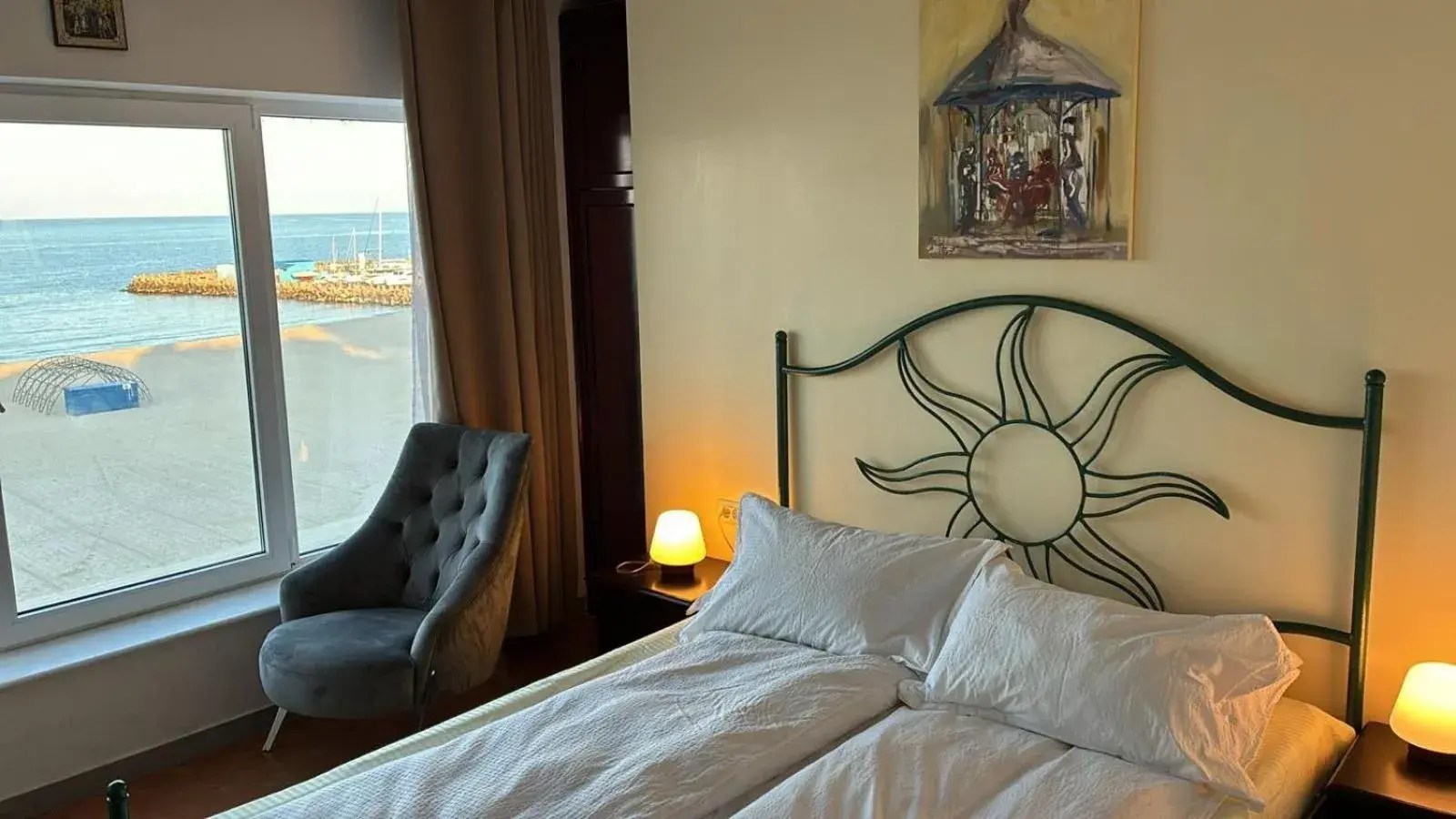 Double Room with Balcony and Sea View in ElStefanino House Double Room with Balcony and Sea View in ElStefanino House