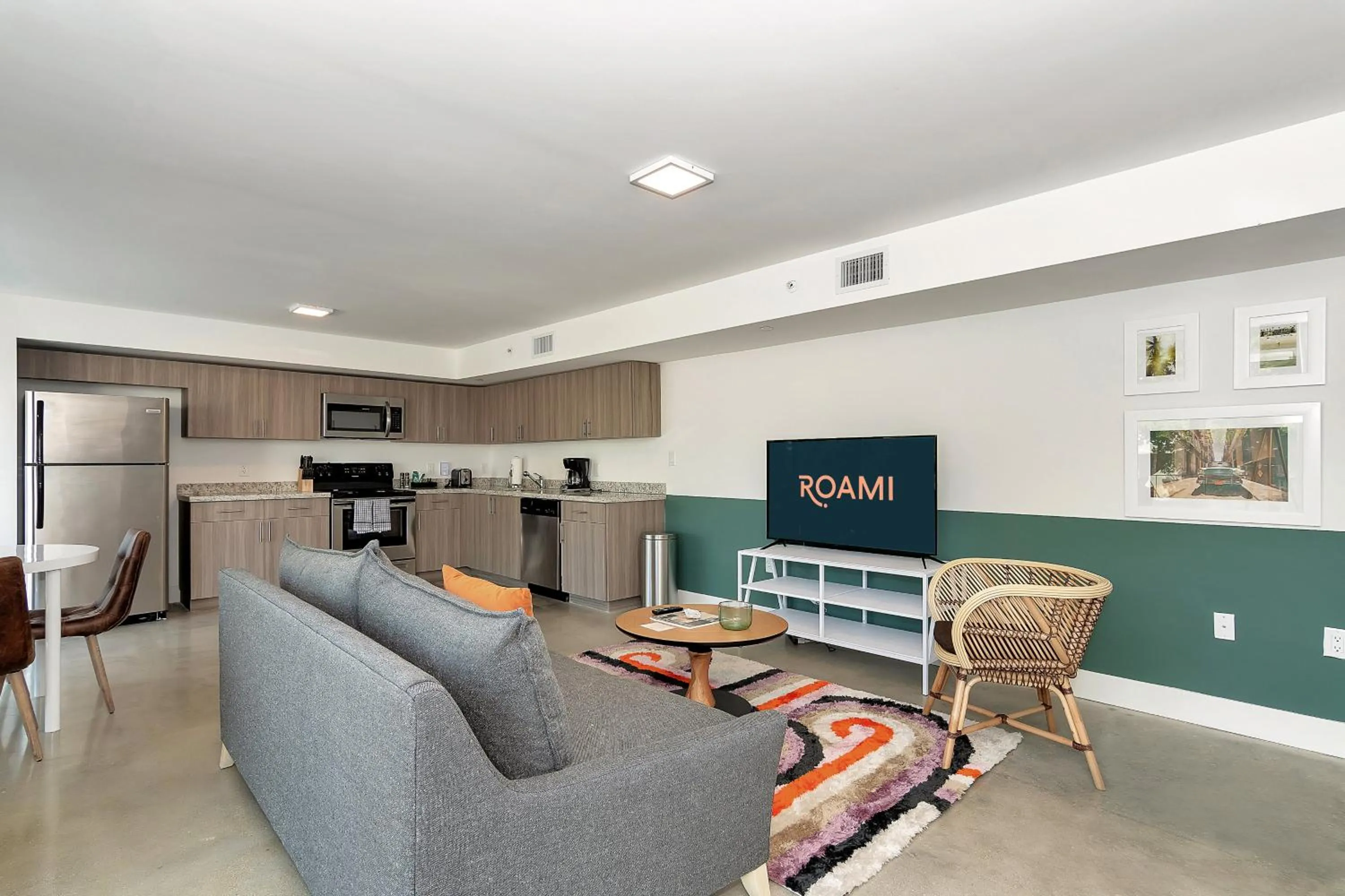 Living room in Roami at Grove 27