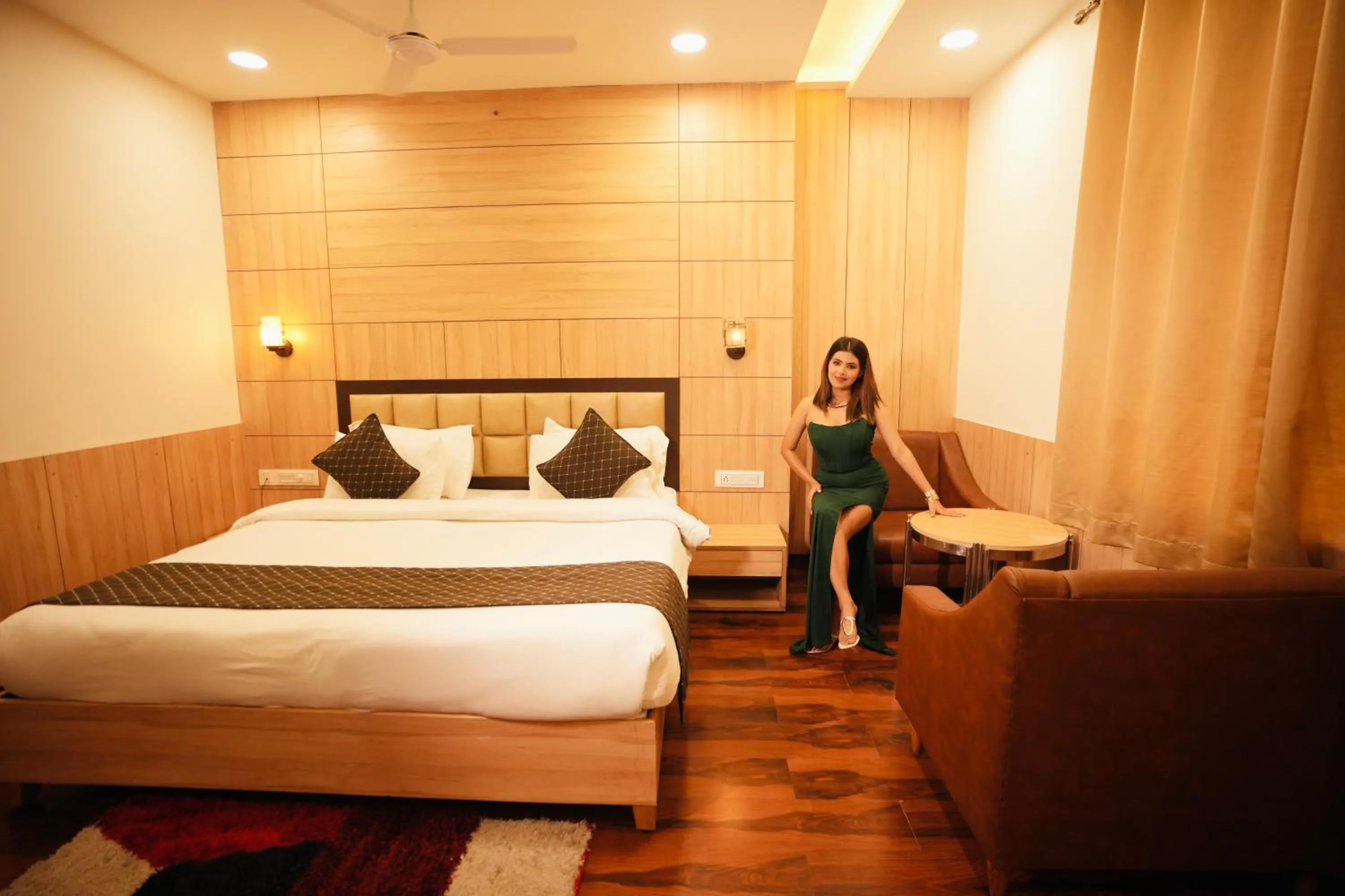Photo of the whole room, Bed in Hotel Pradeep Star Inn