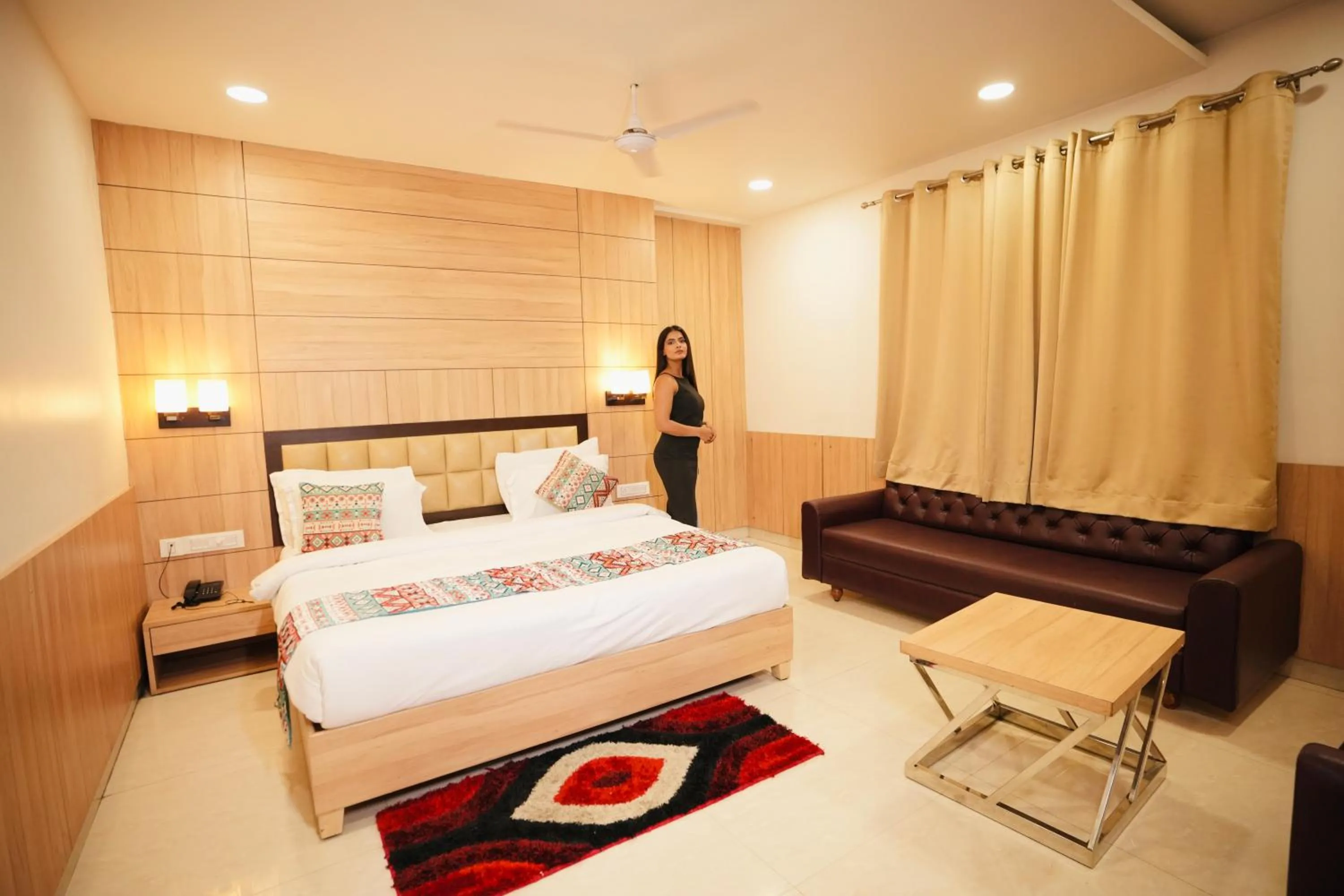 Photo of the whole room, Bed in Hotel Pradeep Star Inn