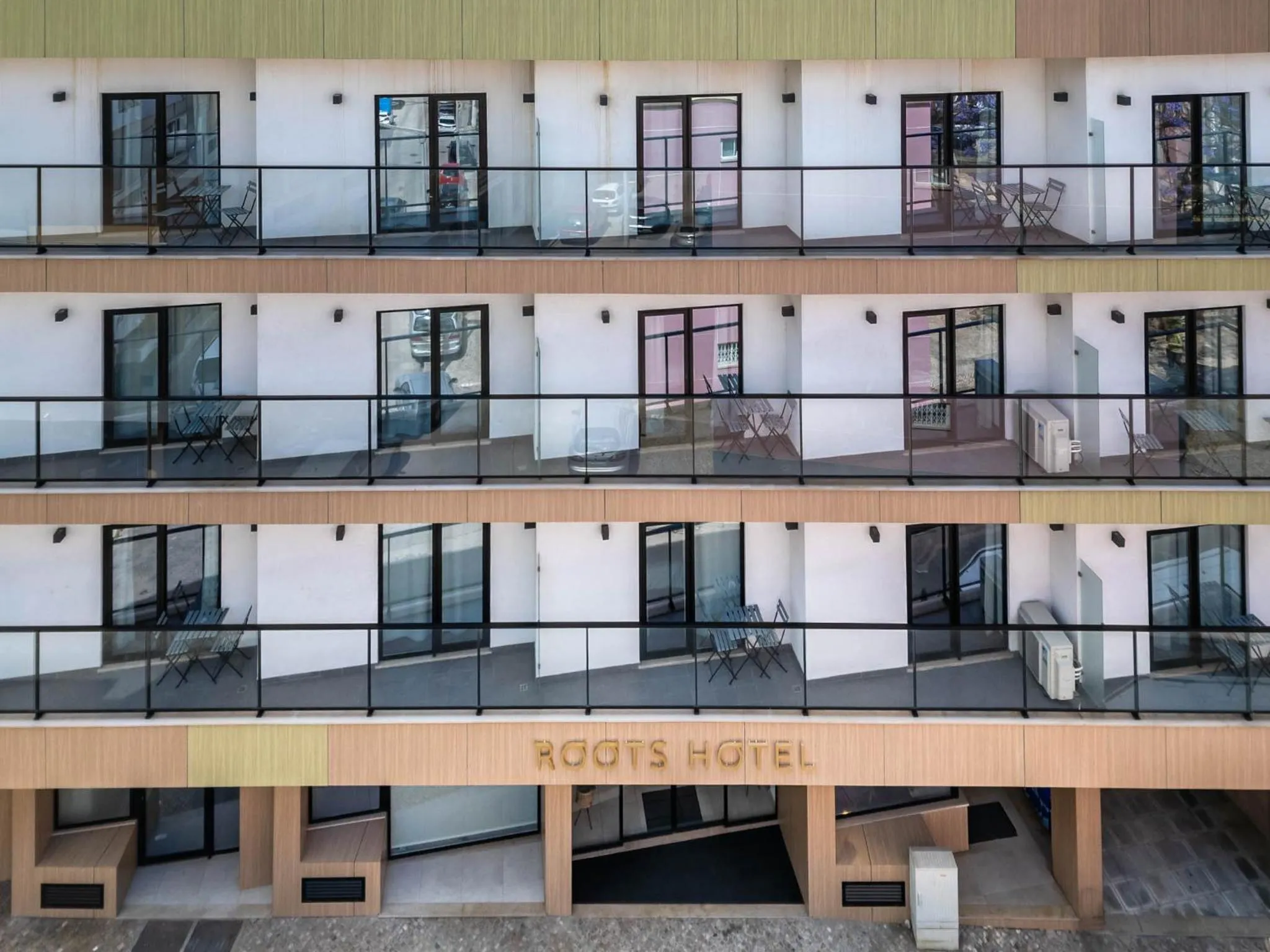 Property building in Roots Hotel