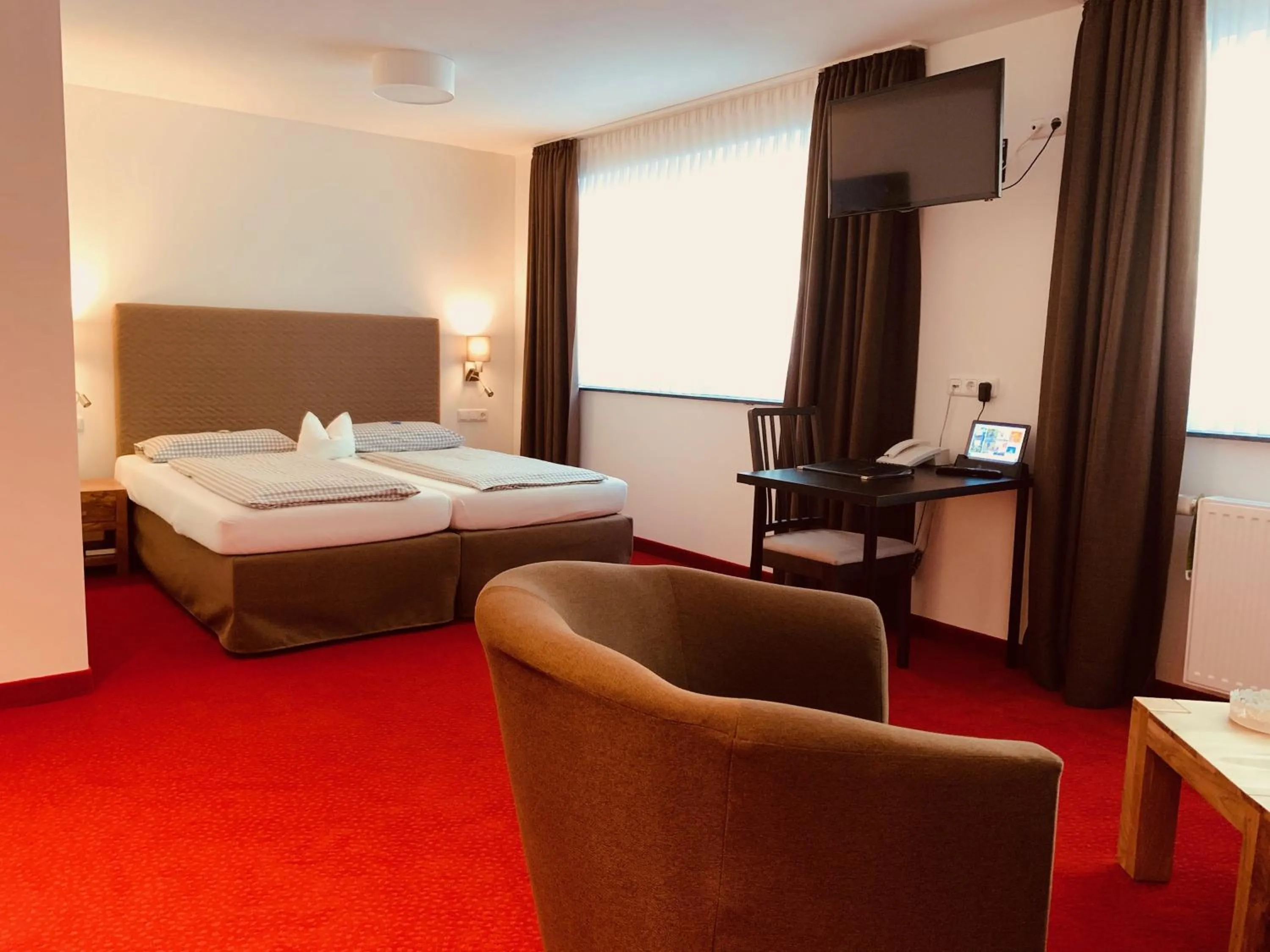 Photo of the whole room, Bed in Hotel Haus am Hochwald