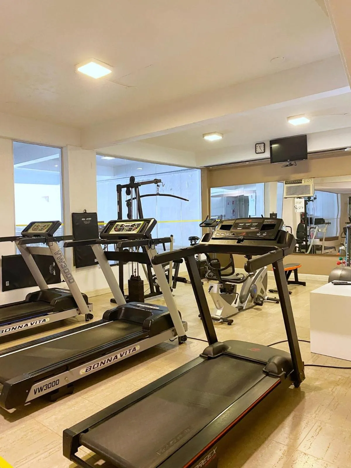 Fitness centre/facilities in Altadomo Hotel