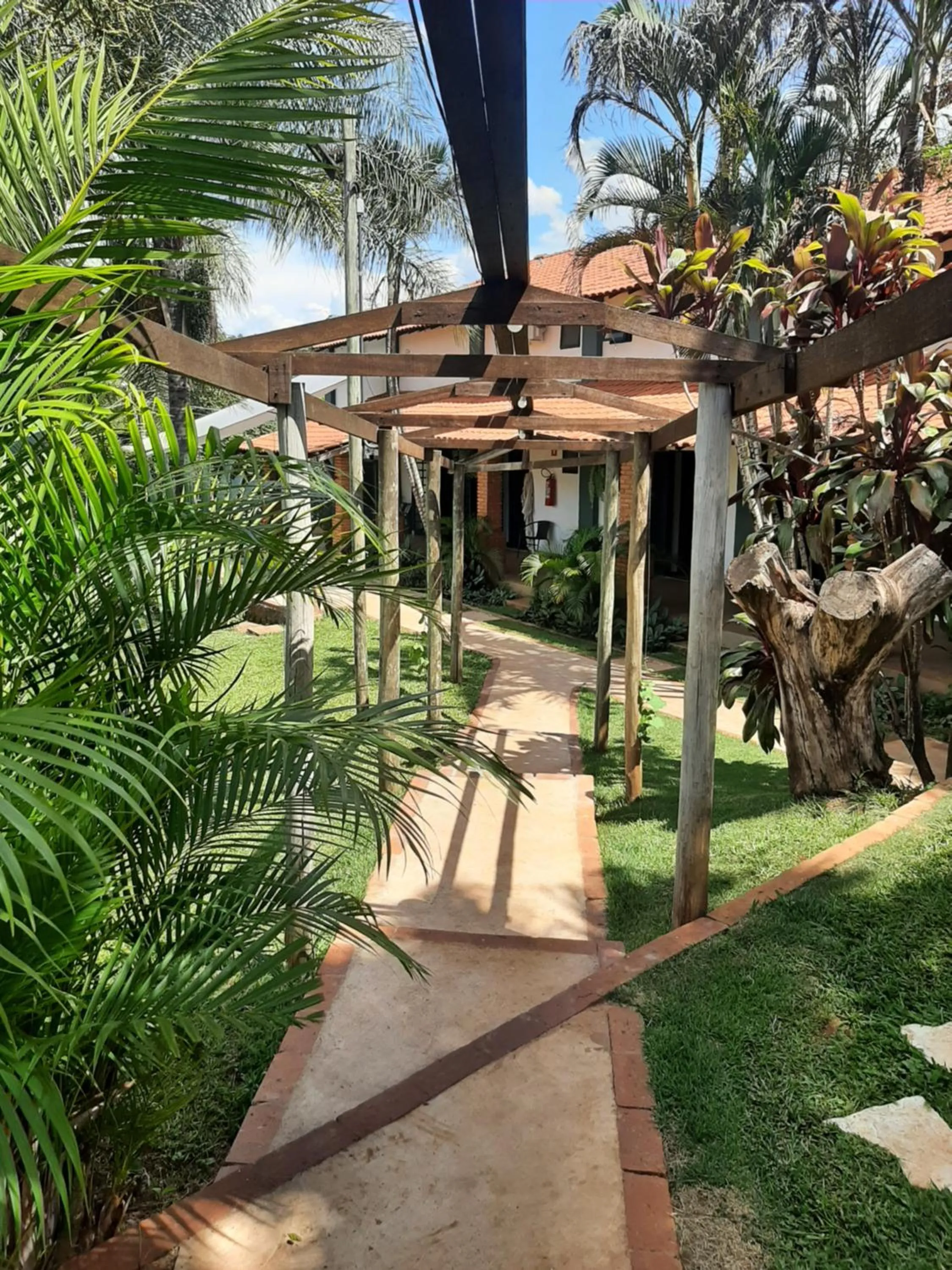 Inner courtyard view in Pousada da Estação