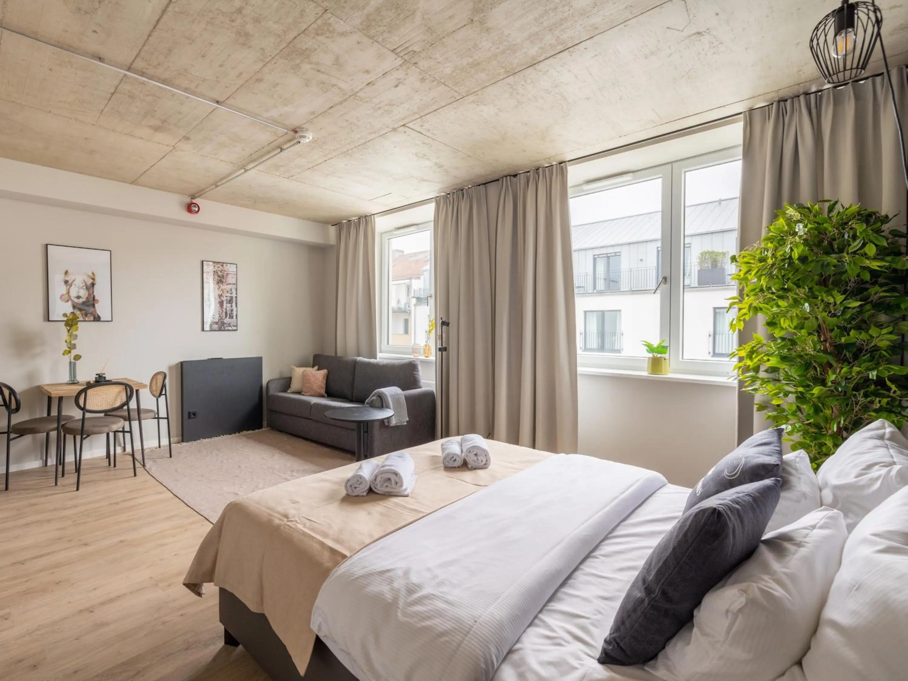 Bed in Limehome Düsseldorf Stresemannstraße - Digital Access