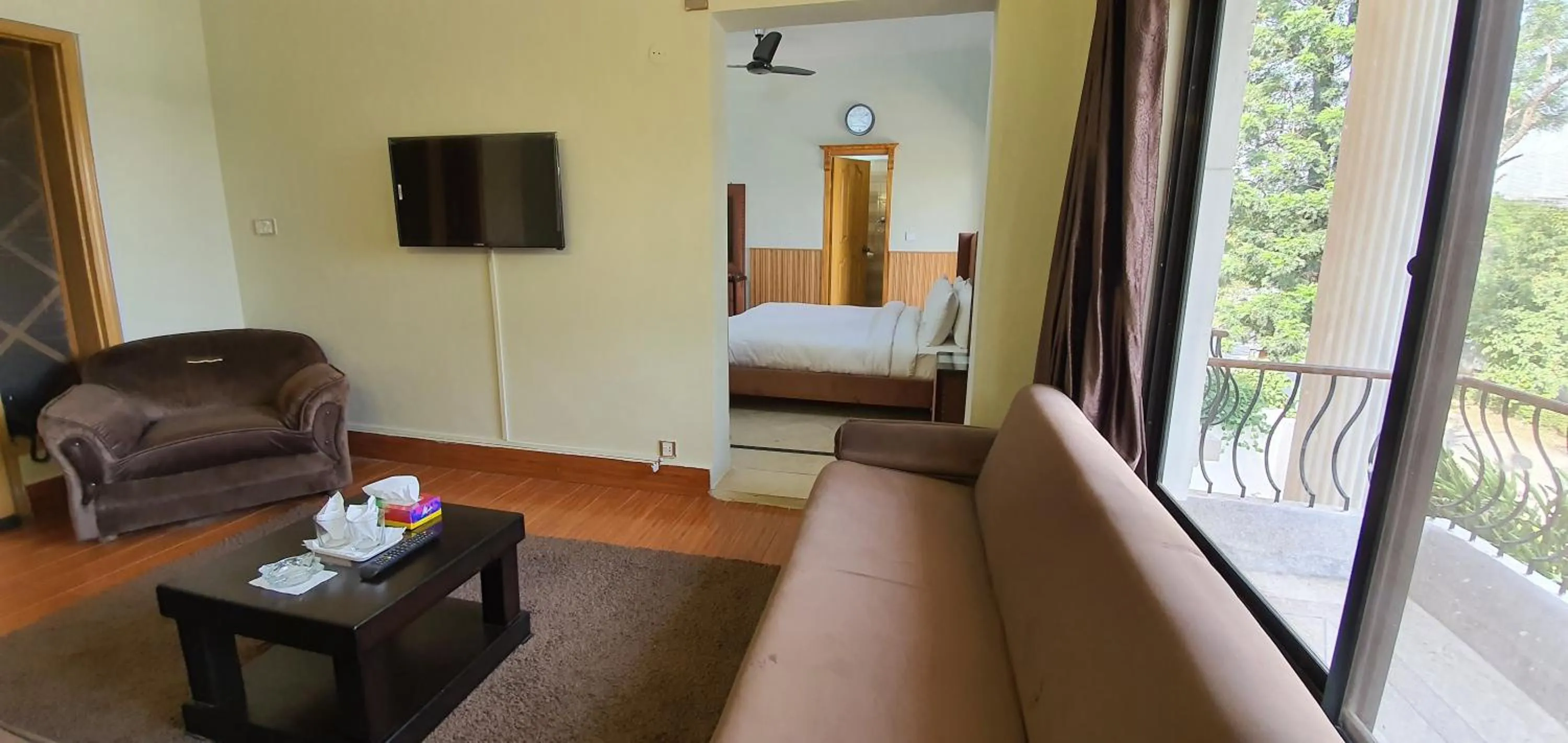 Seating area, Bed in Infinity Villa