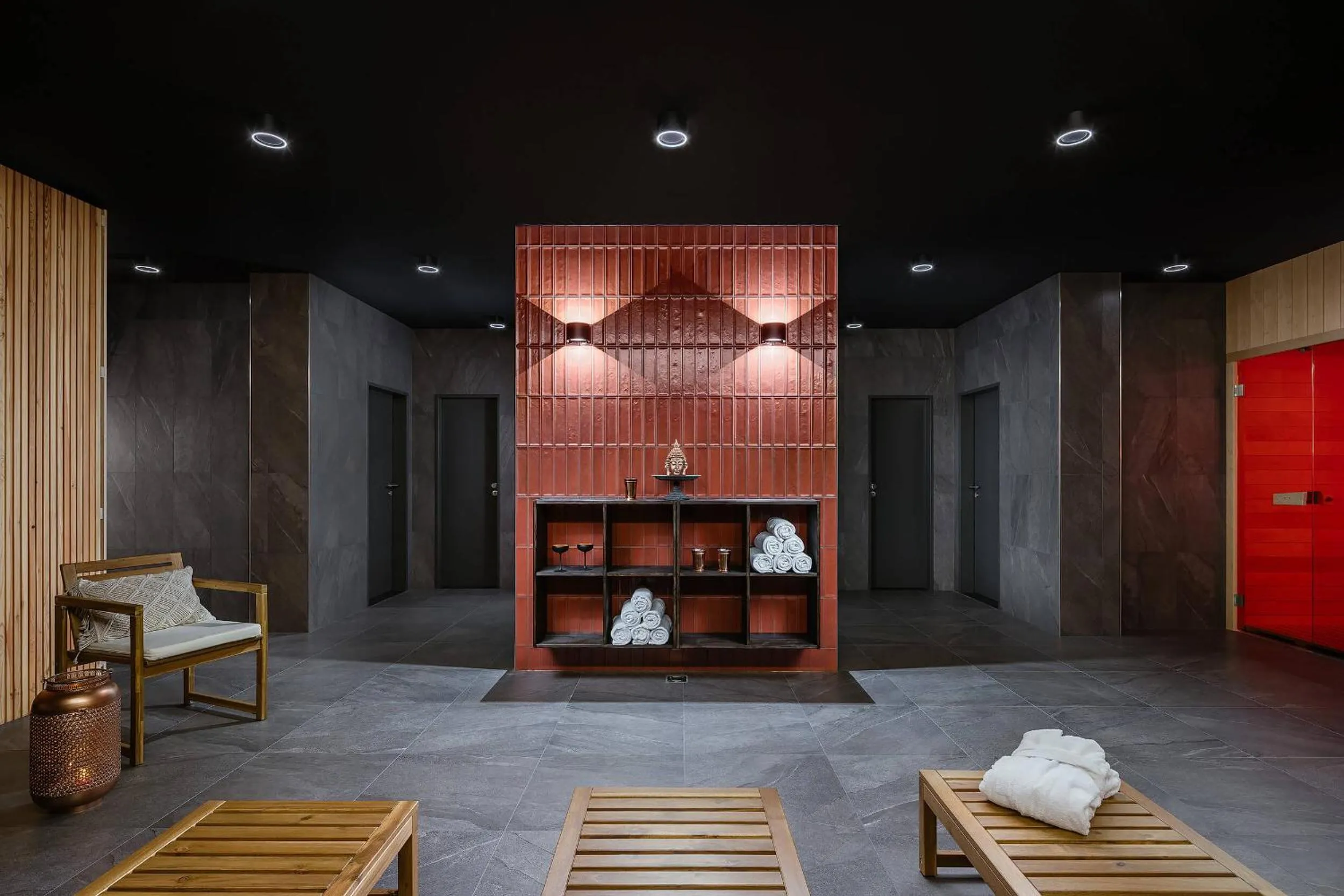 Sauna in Blue Orange Resort