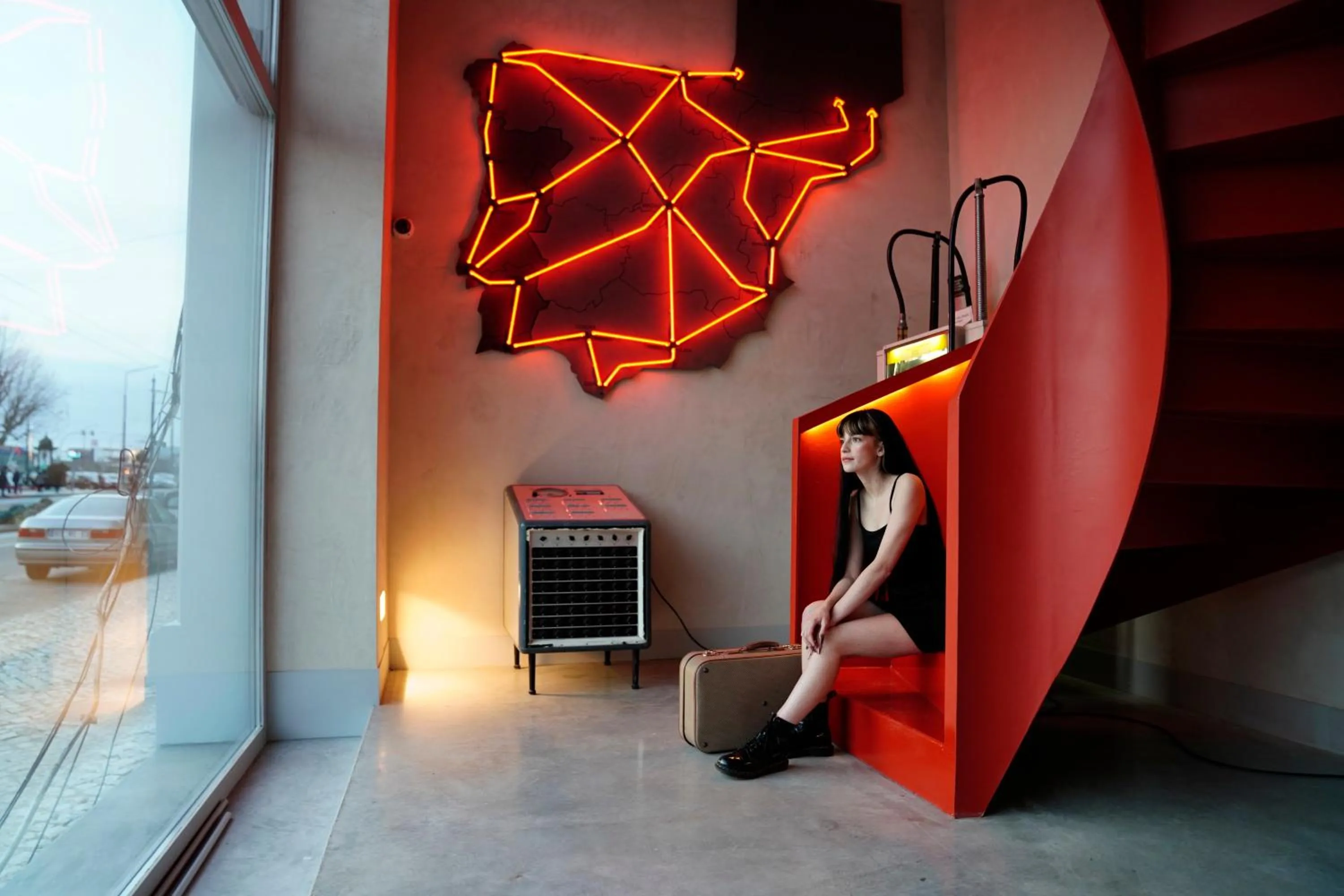 Decorative detail in Zero Box Lodge Coimbra