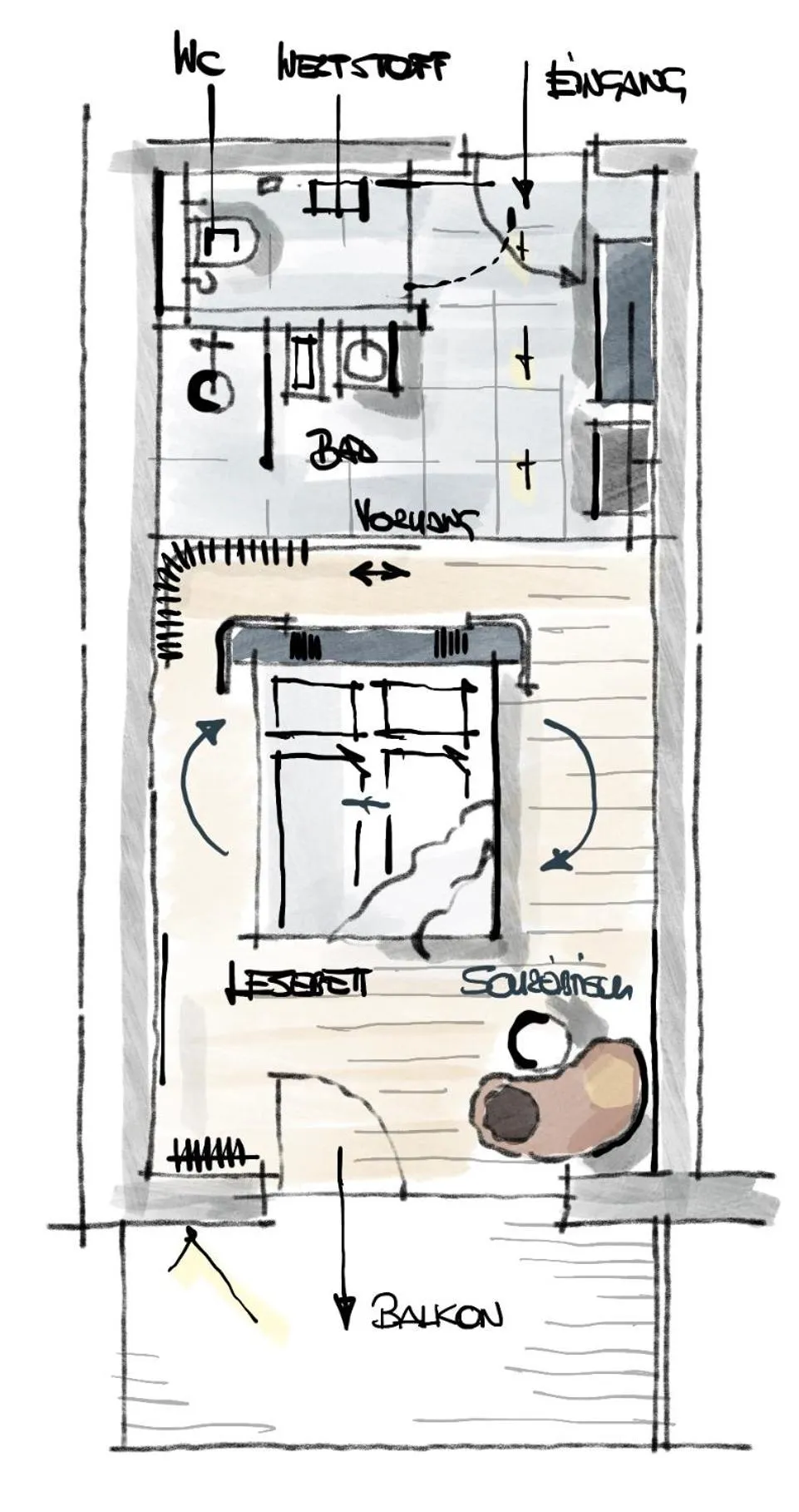 Photo of the whole room in Lesehotel