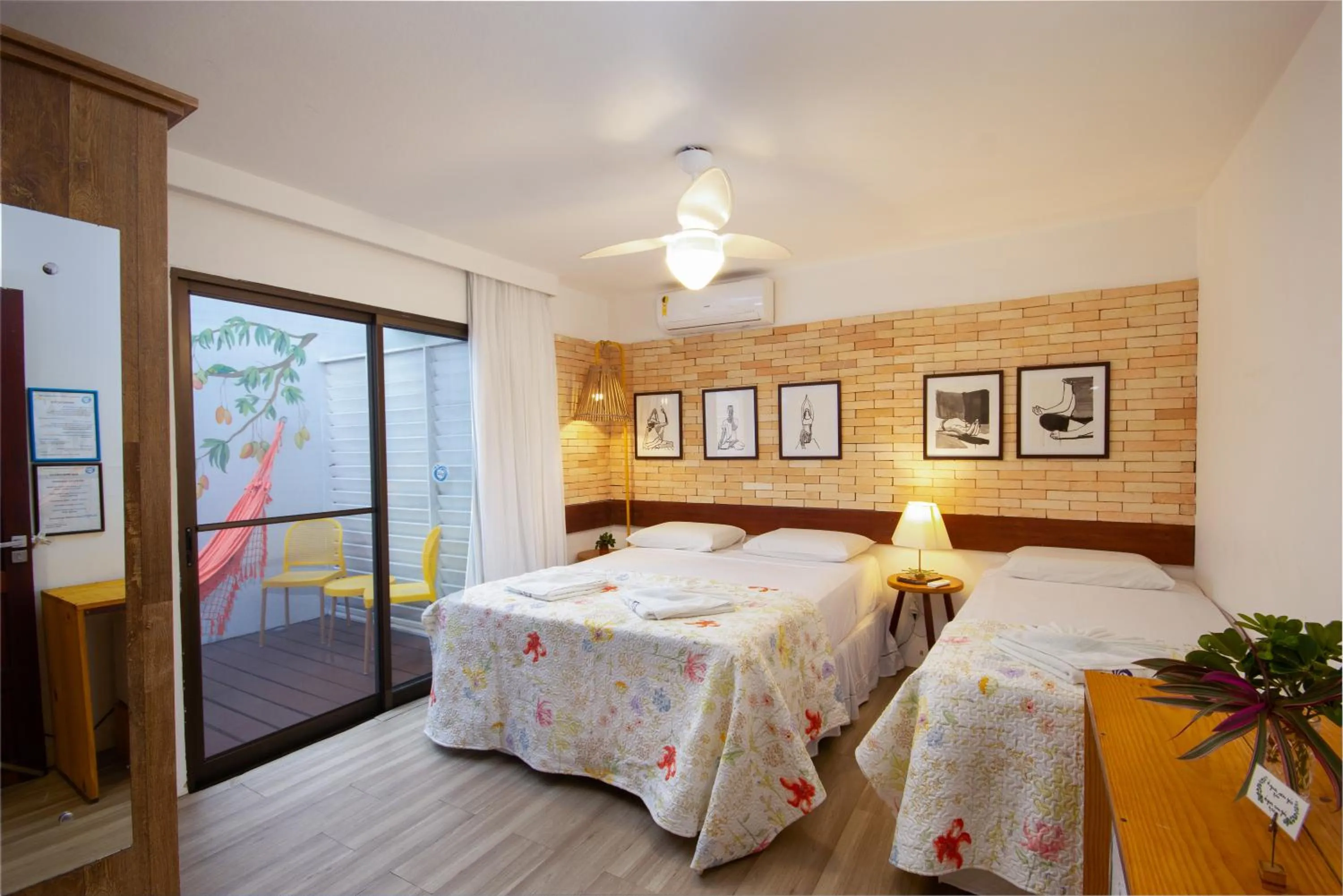 Bedroom, Bed in Pousada Ecohar Yoga