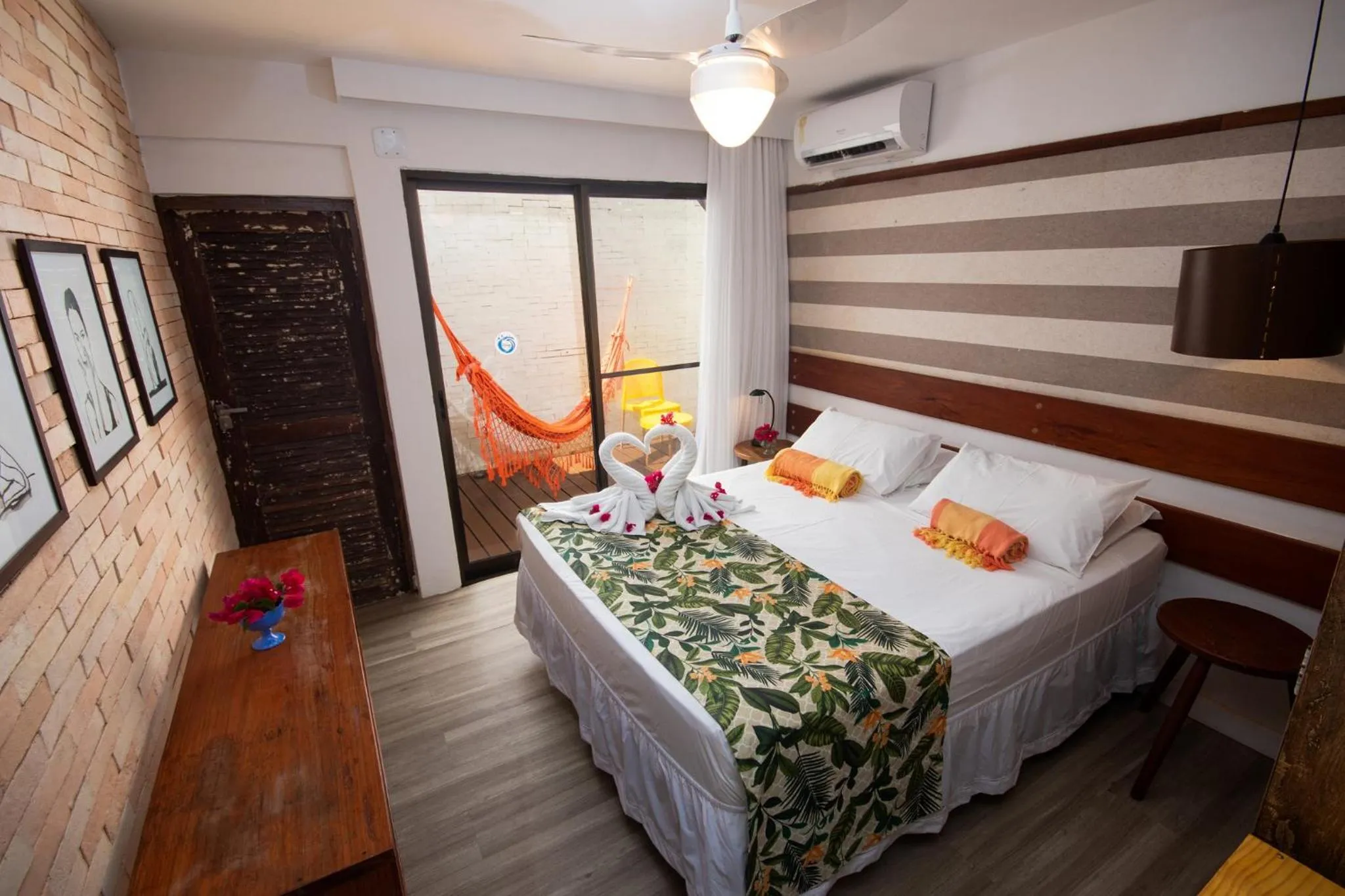 Bedroom, Bed in Pousada Ecohar Yoga