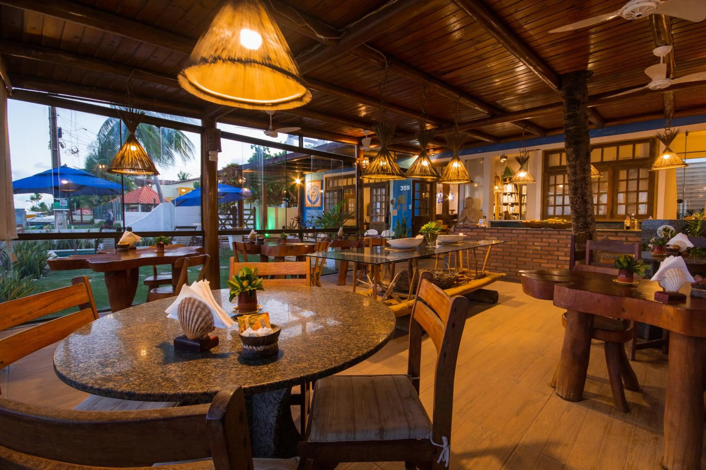Restaurant/places to eat in Pousada Ecohar Yoga
