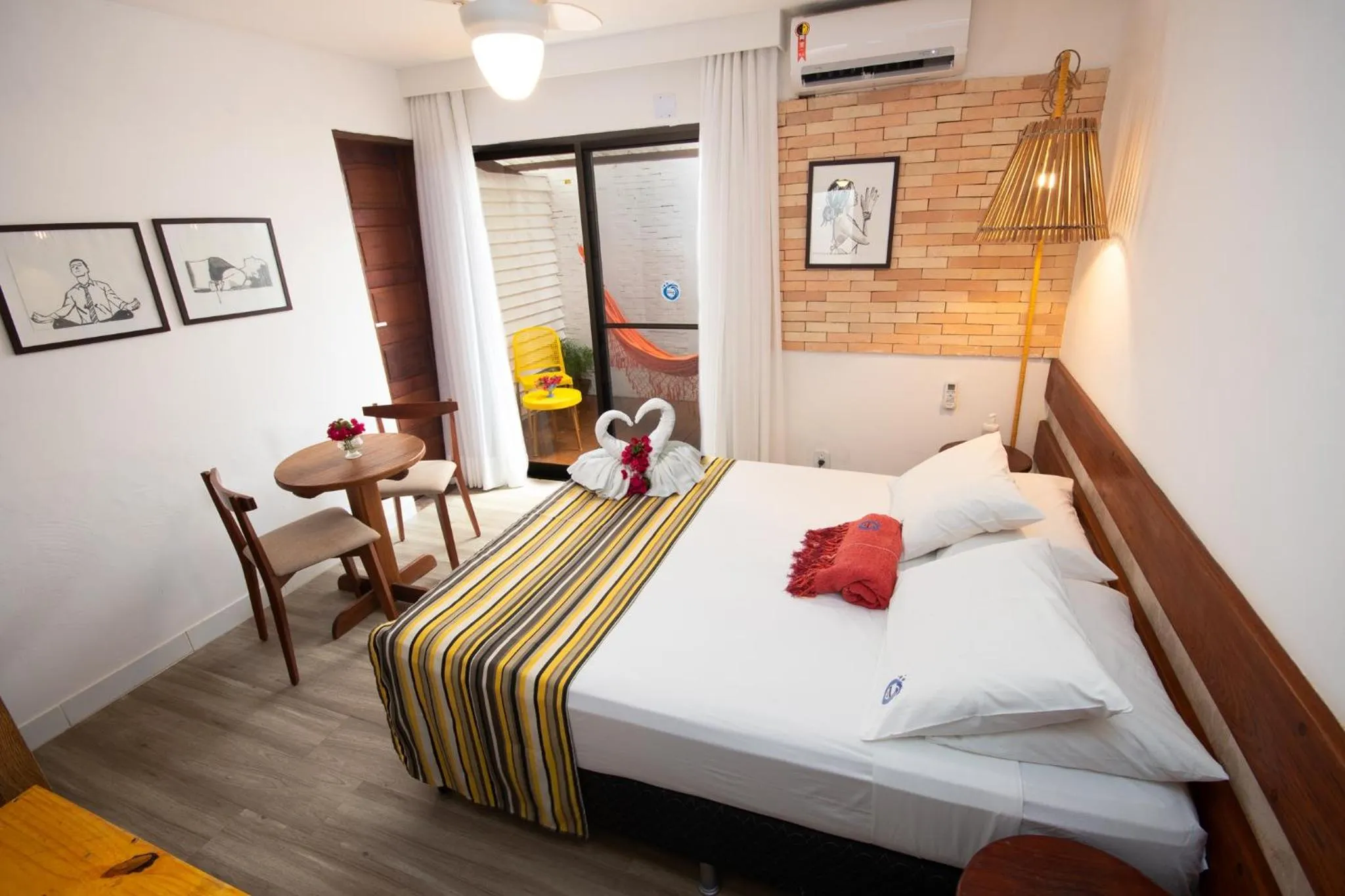 Bedroom, Bed in Pousada Ecohar Yoga