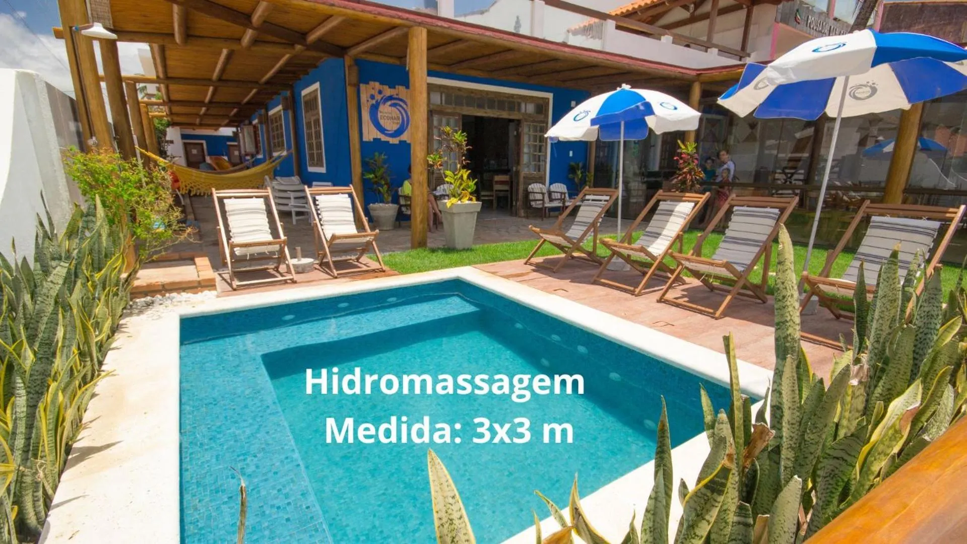 Hot Tub in Pousada Ecohar Yoga