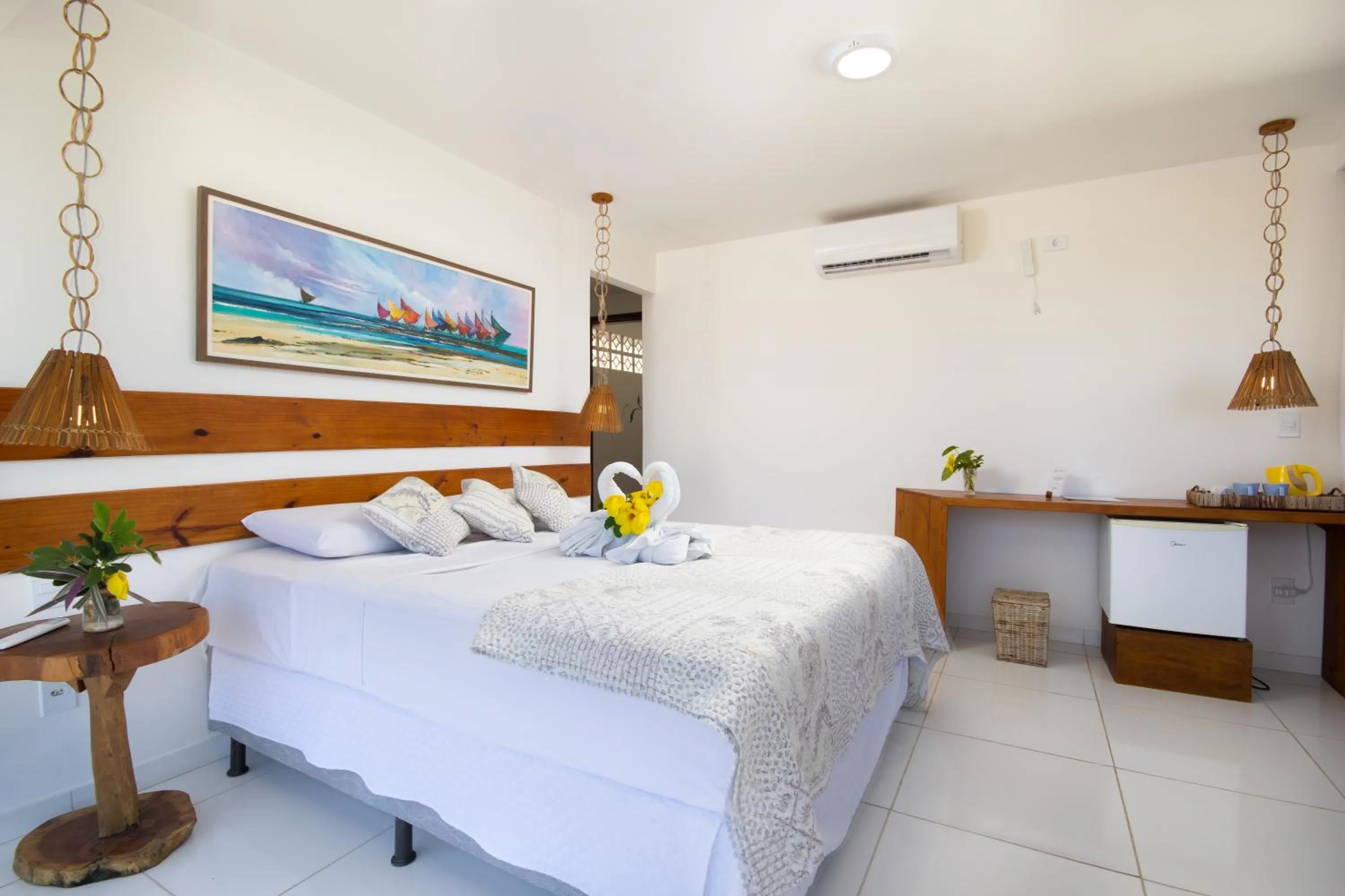 Bedroom, Bed in Pousada Ecohar Yoga