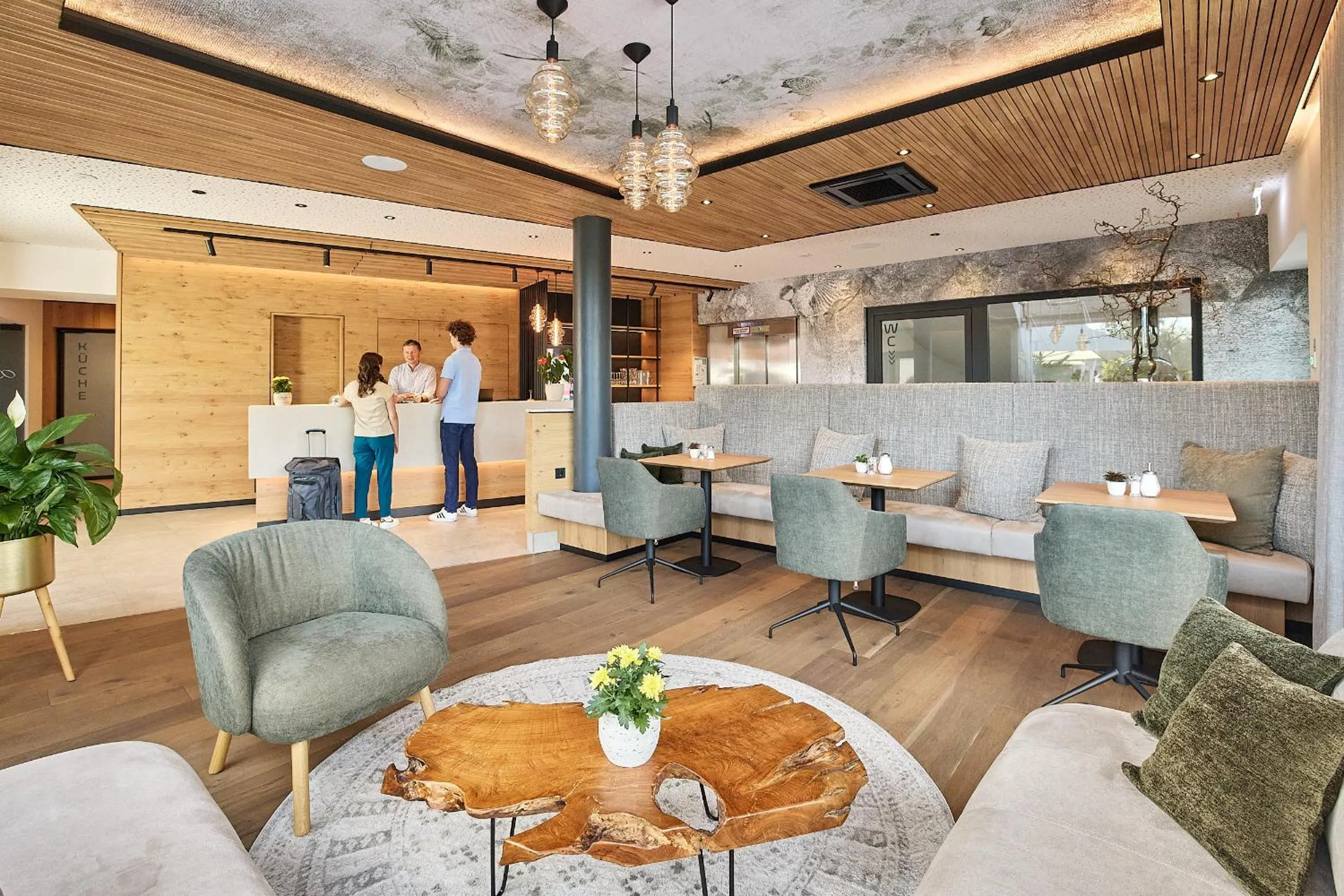 Lobby or reception in Hotel Amberger Hof