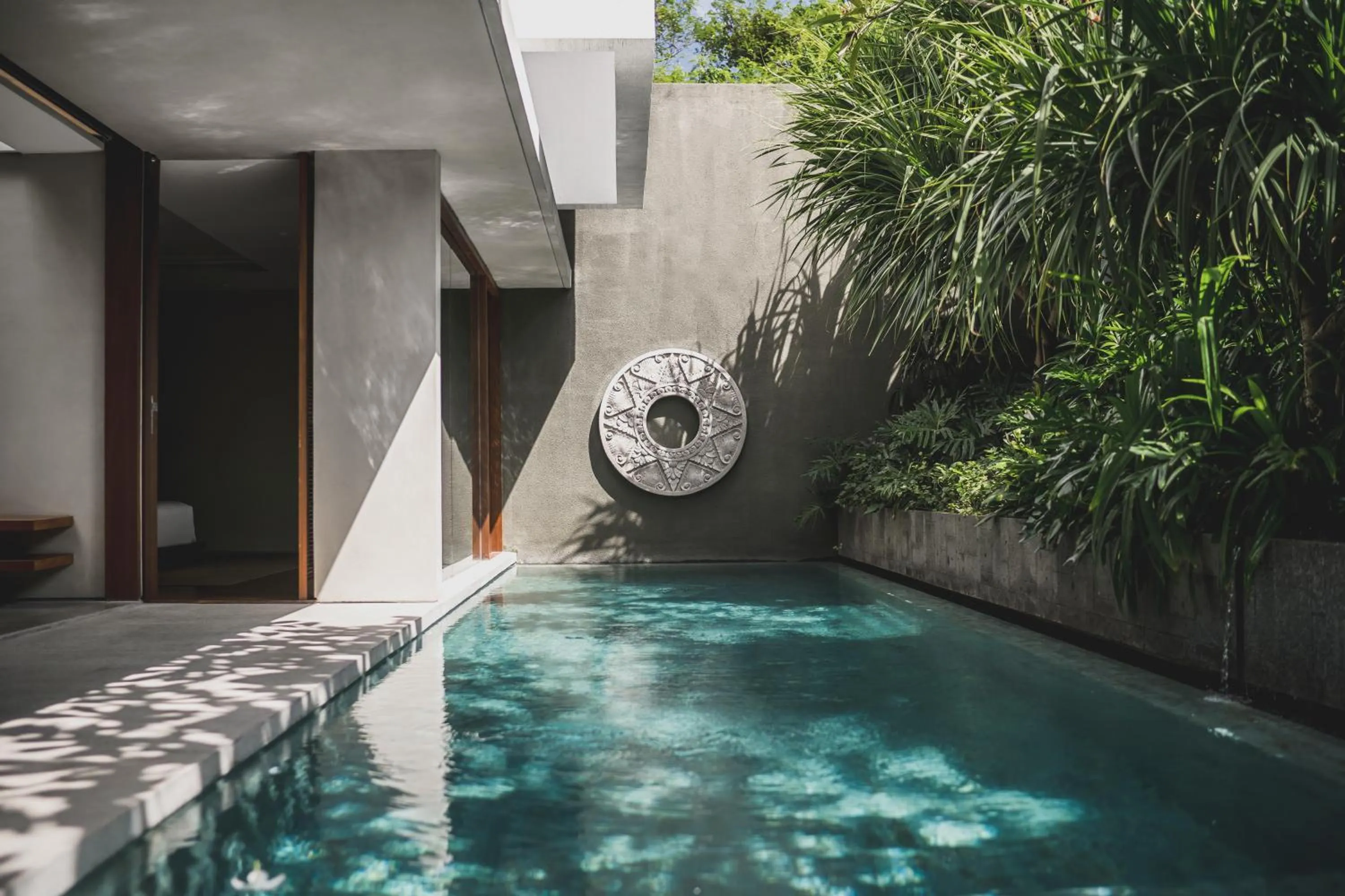 Pool view in Blossom Eco Luxe Villas by Ekosistem