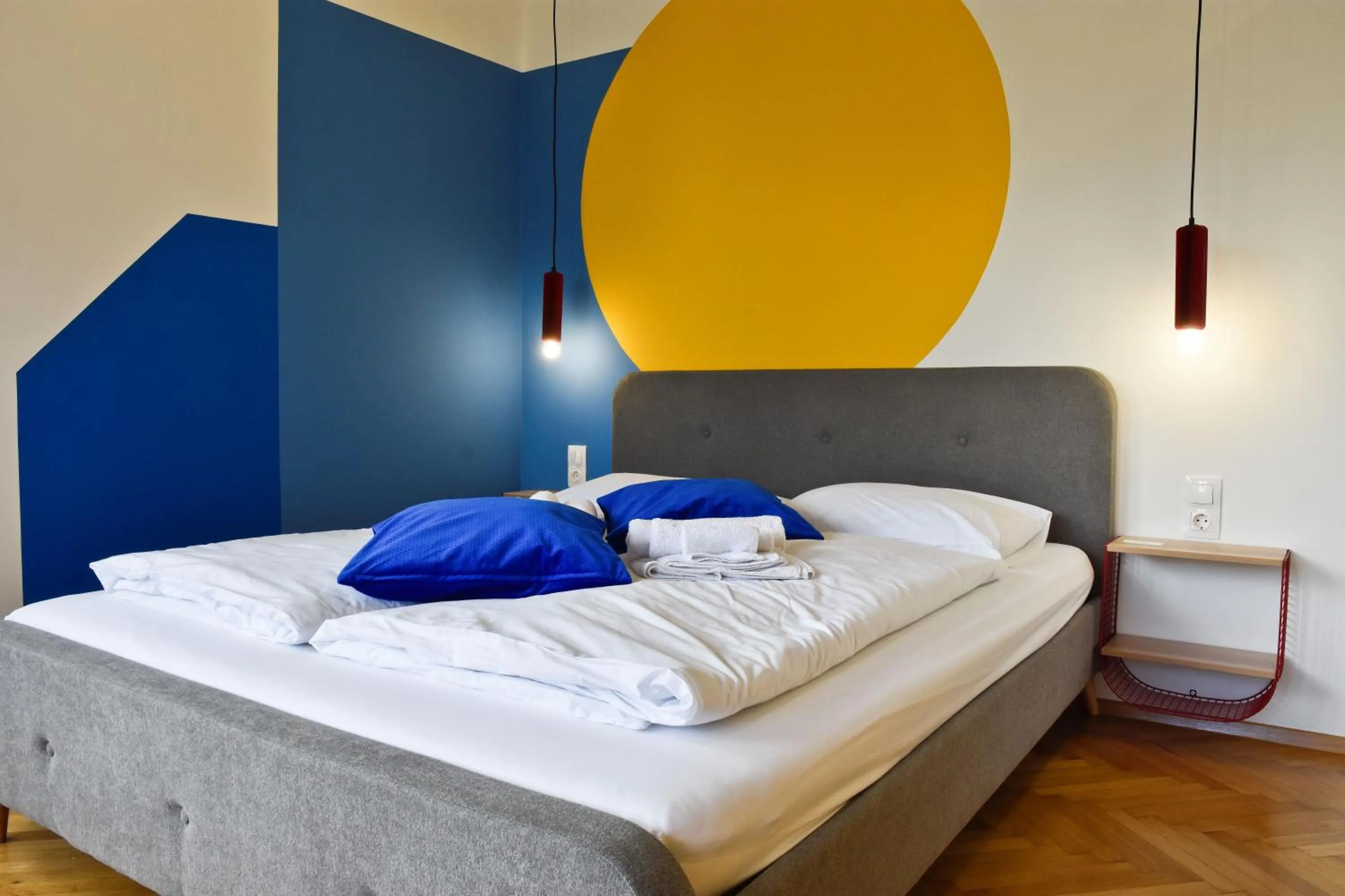 Bed in ZACHÁR APARTMAN