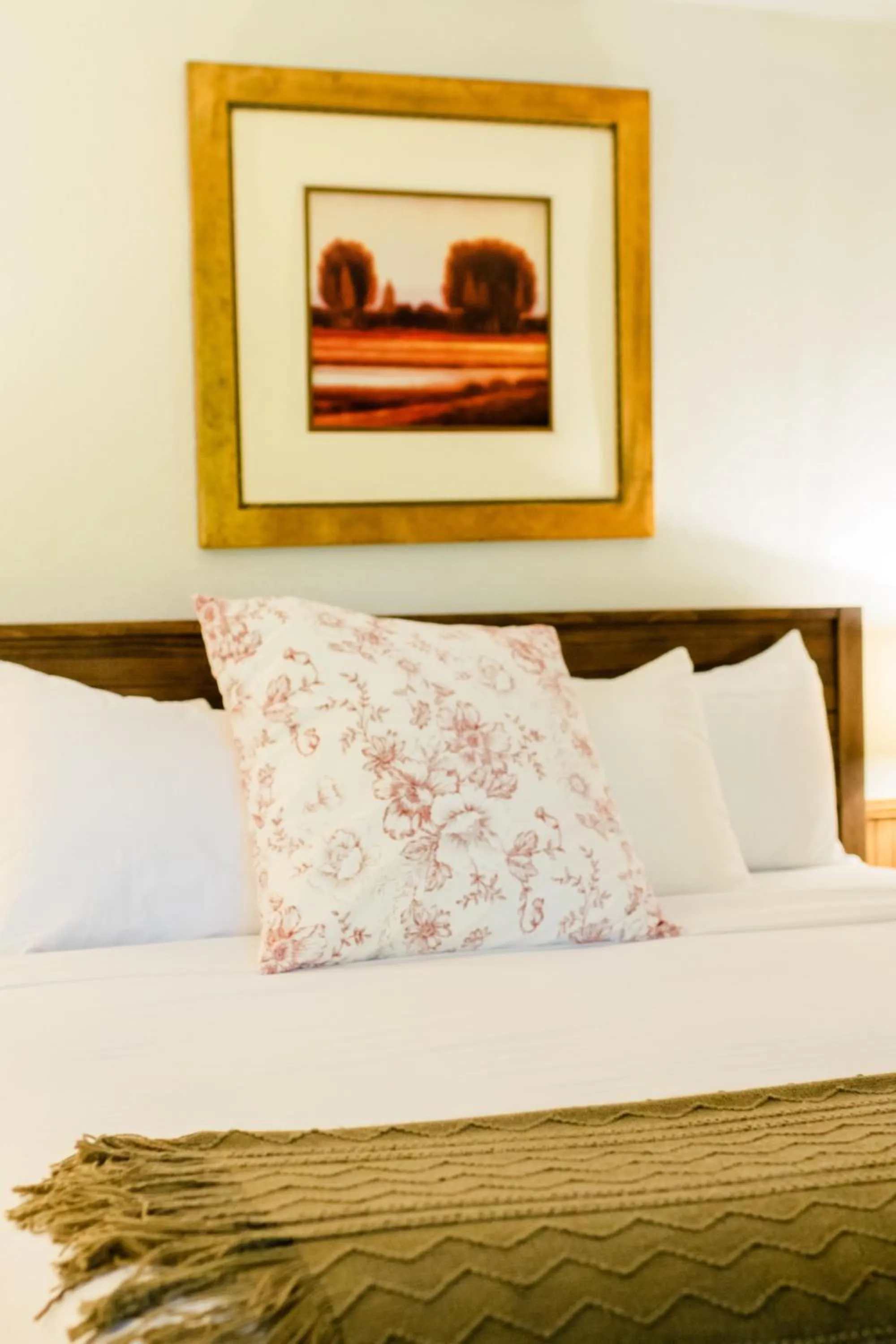 Bed in Sylvan Valley Lodge and Cellars