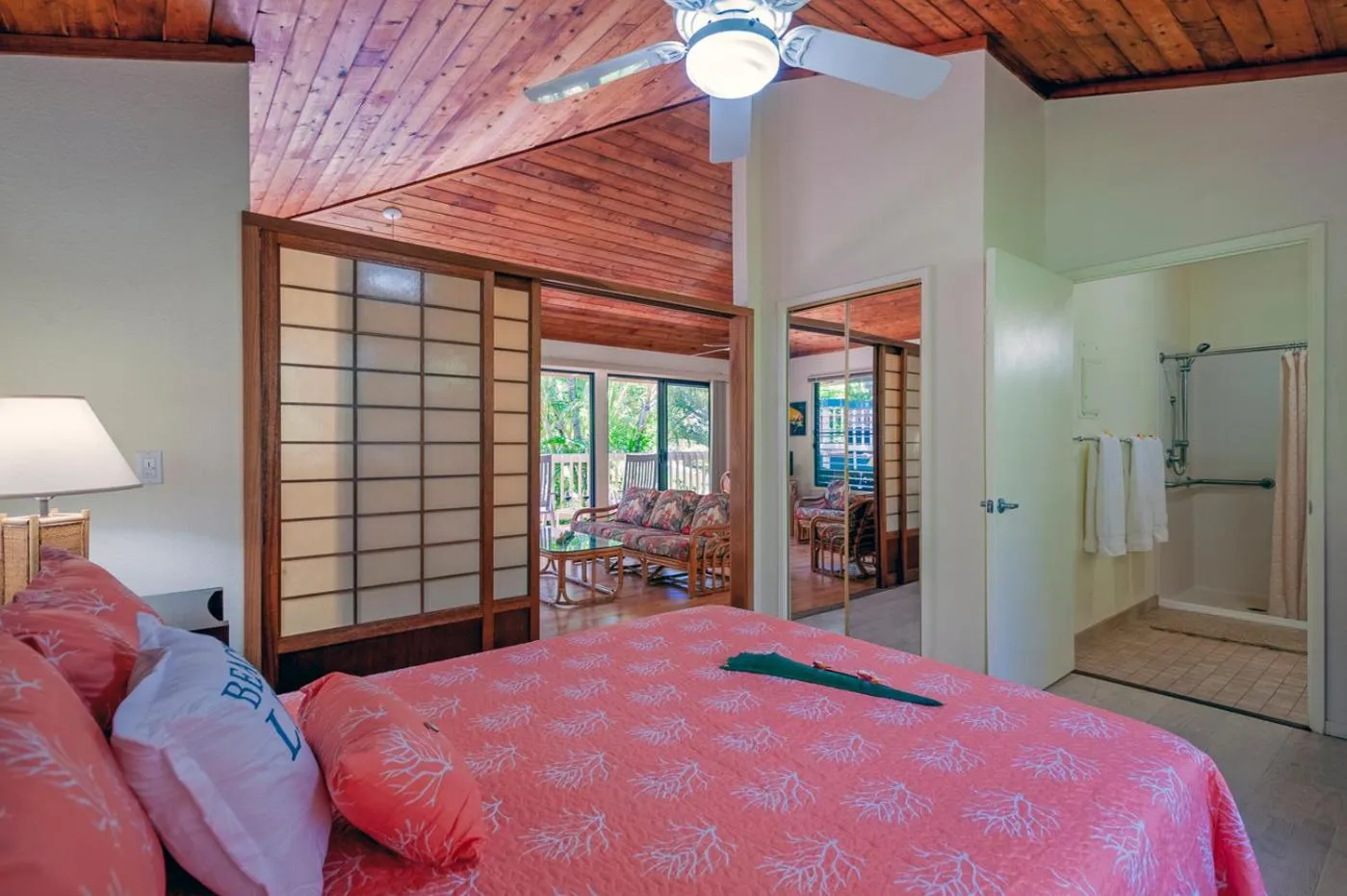 Bed in Poipu Plantation Vacation Rentals