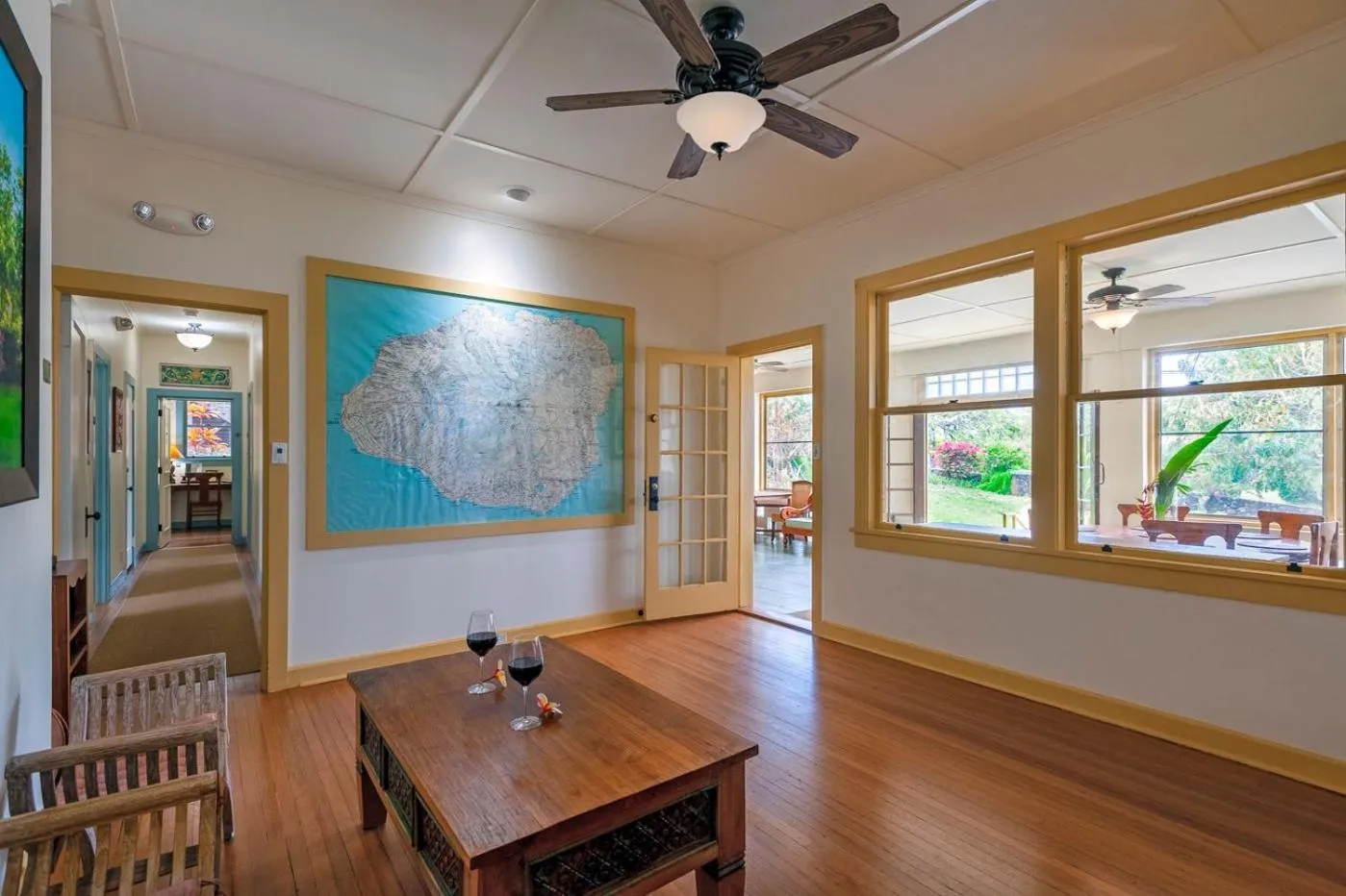 Library in Poipu Plantation Vacation Rentals