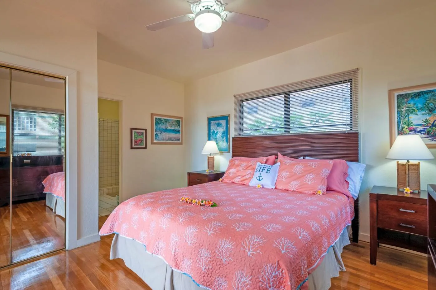 Bed in Poipu Plantation Vacation Rentals