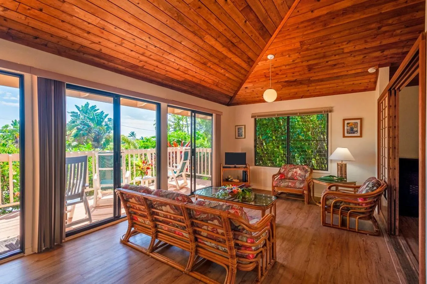 Patio in Poipu Plantation Vacation Rentals