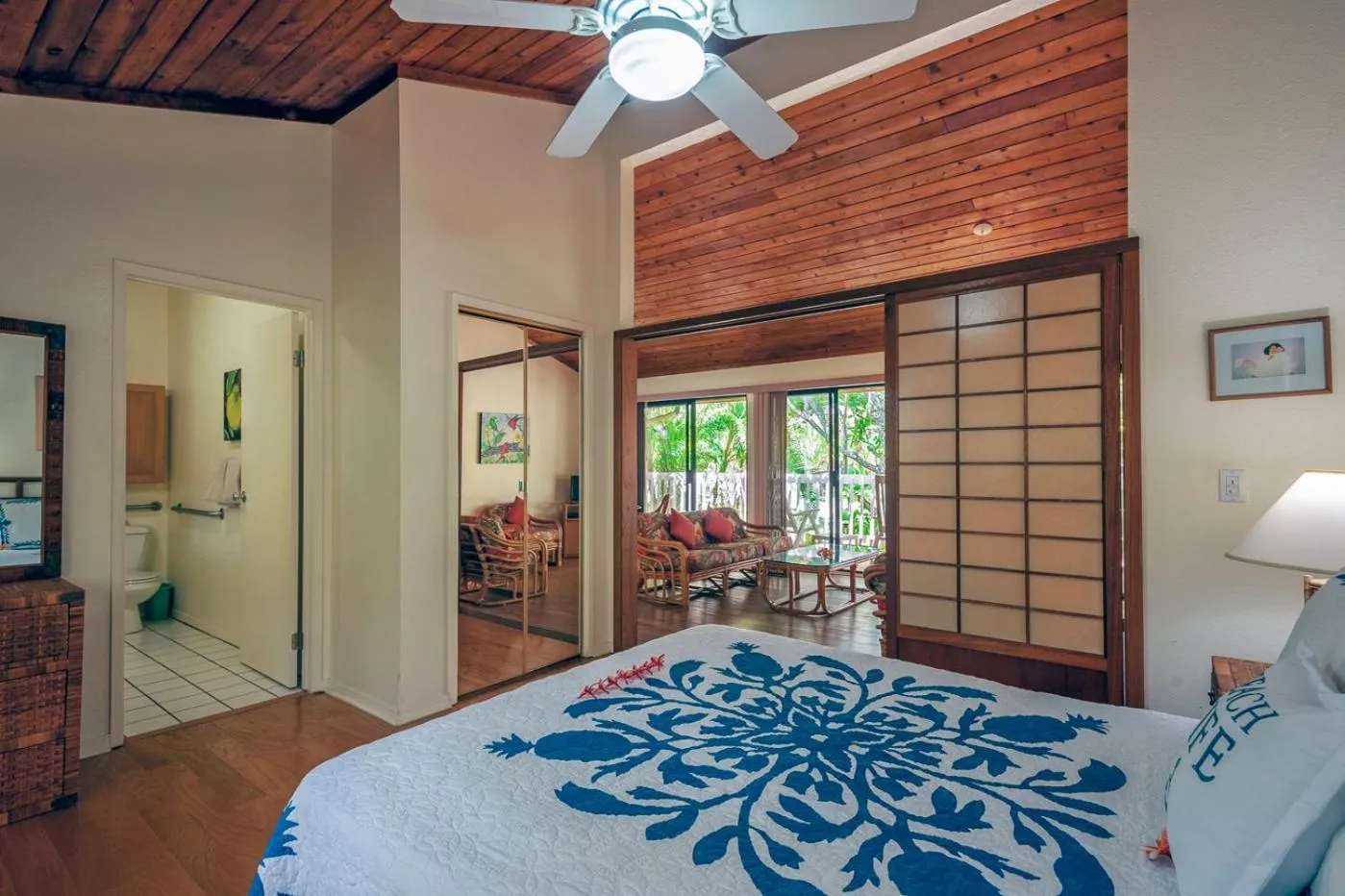 Bed in Poipu Plantation Vacation Rentals