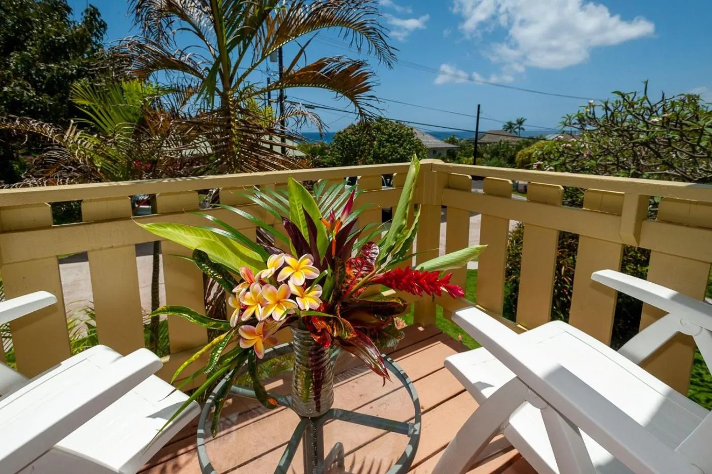 Patio in Poipu Plantation Vacation Rentals