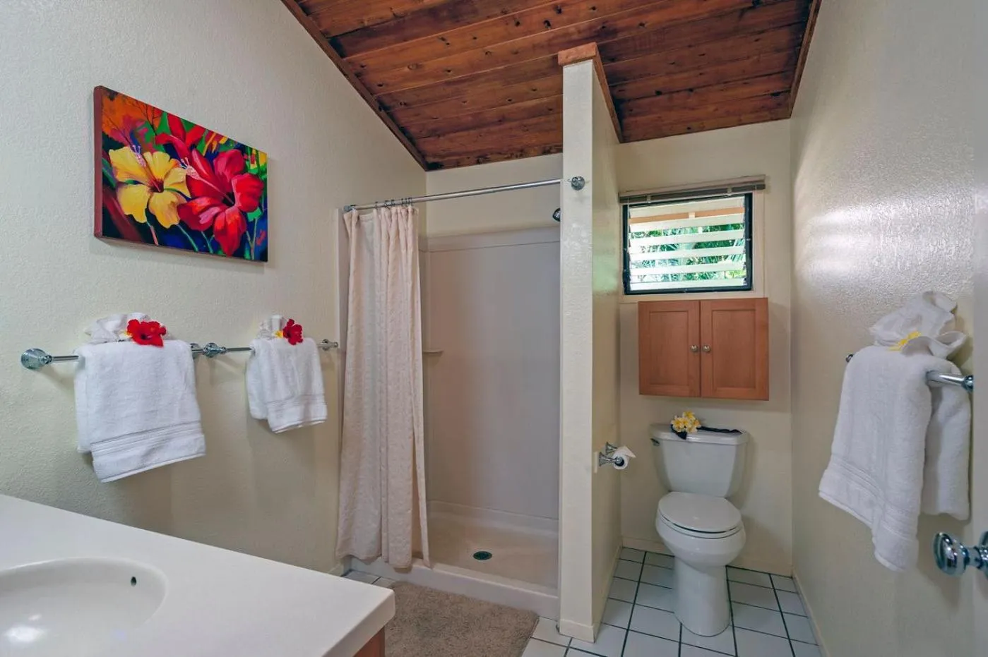 Shower in Poipu Plantation Vacation Rentals