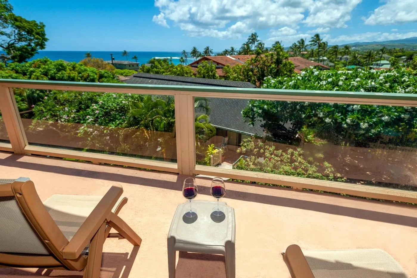 Patio in Poipu Plantation Vacation Rentals