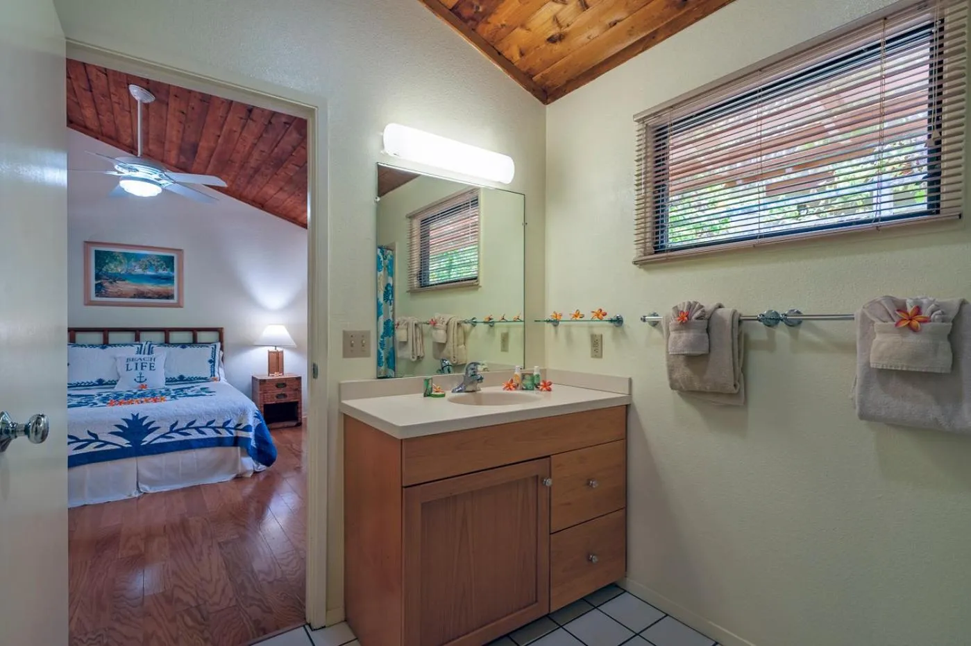 Bed in Poipu Plantation Vacation Rentals