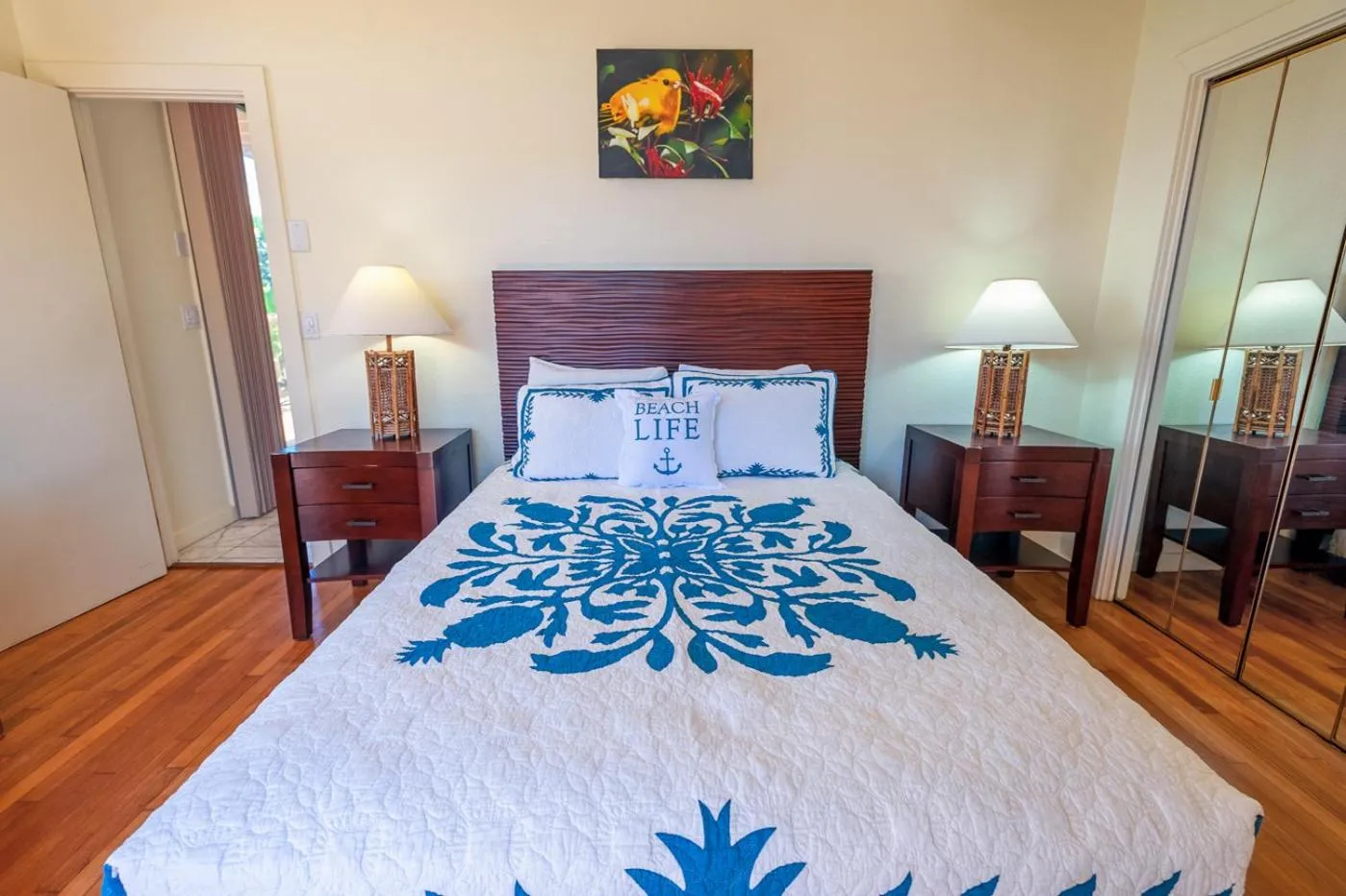 Bed in Poipu Plantation Vacation Rentals