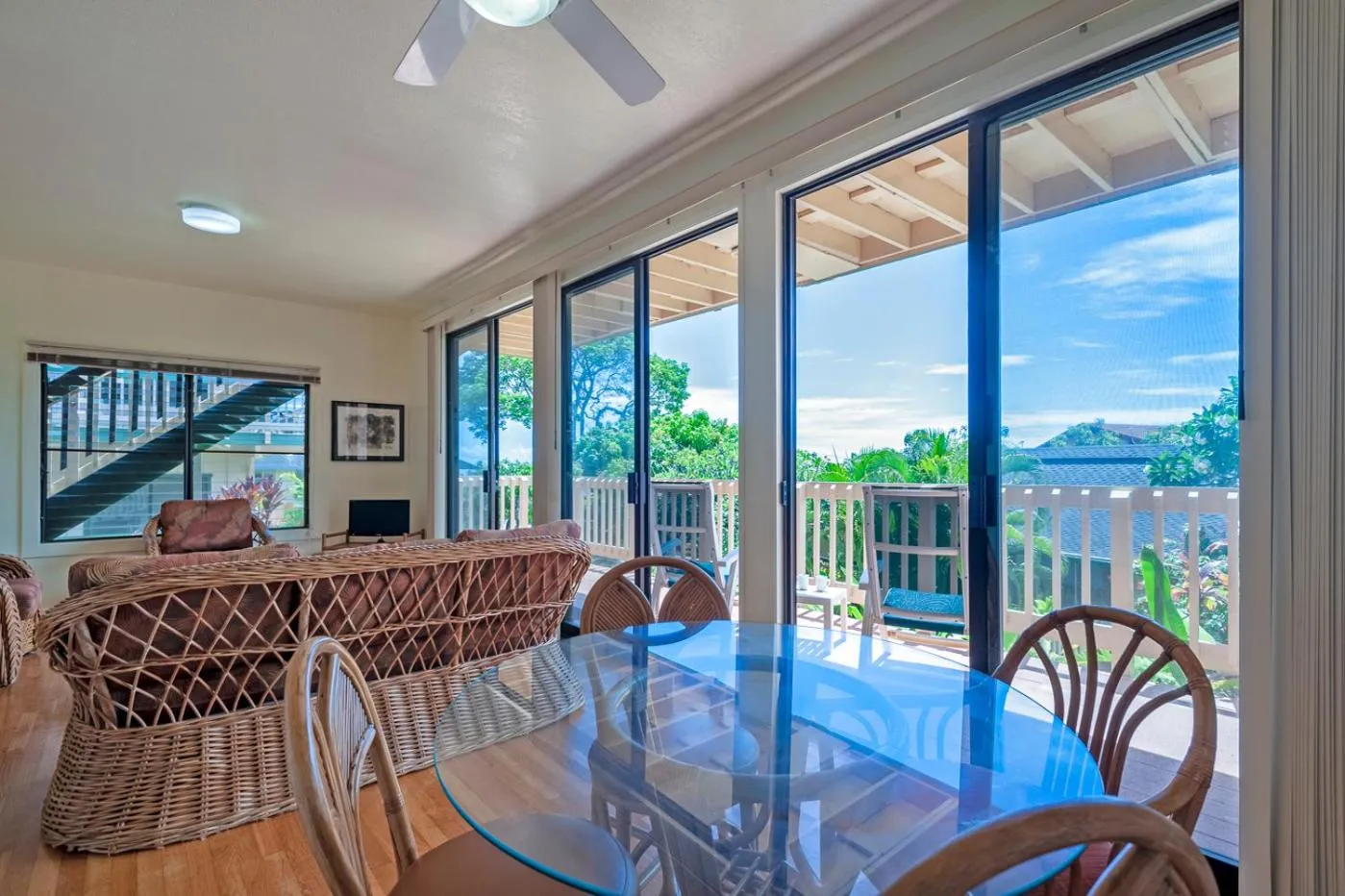 Patio in Poipu Plantation Vacation Rentals